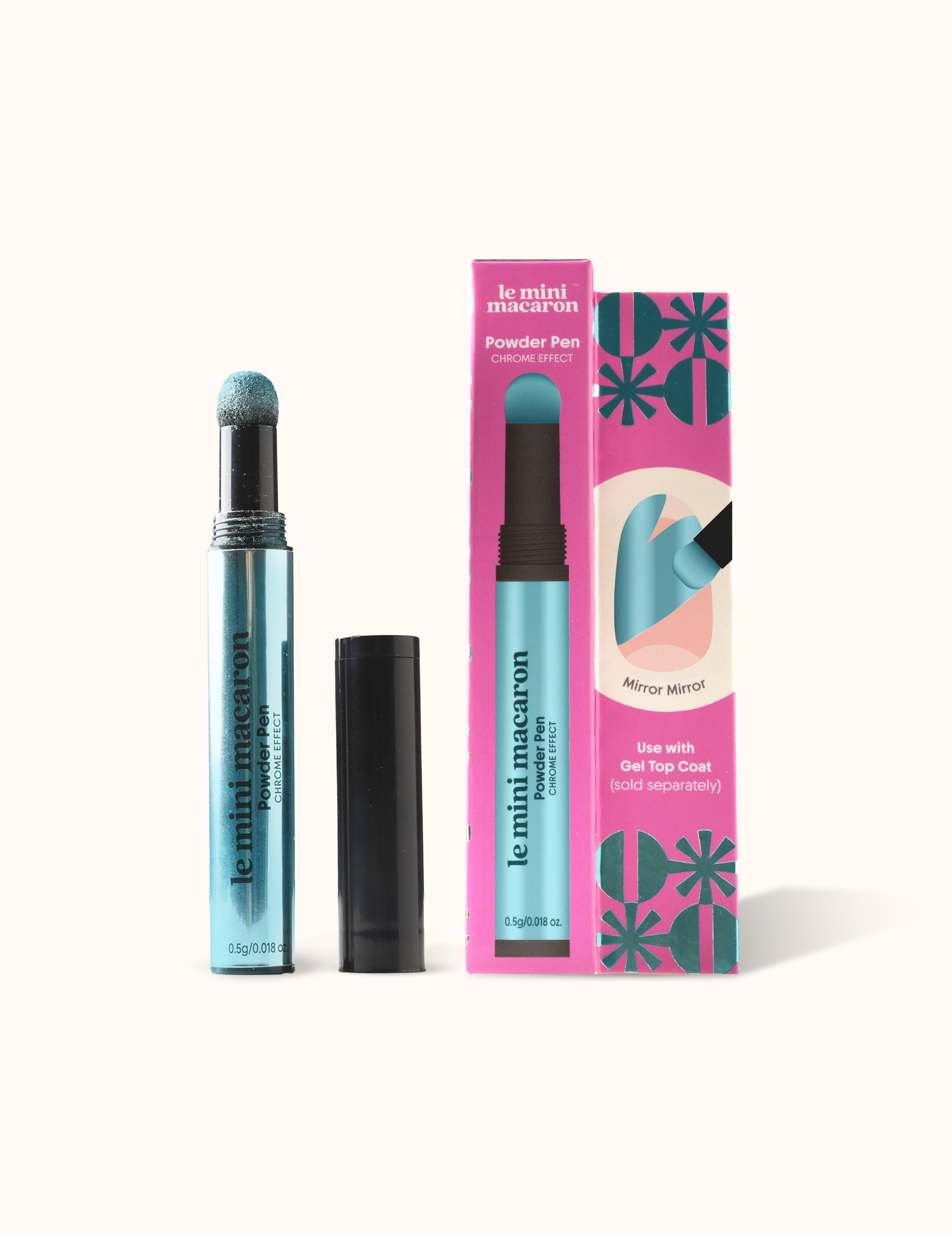 Cyber Blue - Chrome Powder Pen