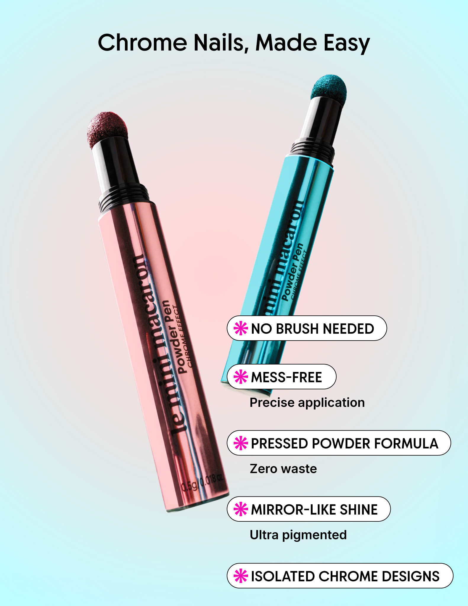 Pink Revolution - Chrome Powder Pen