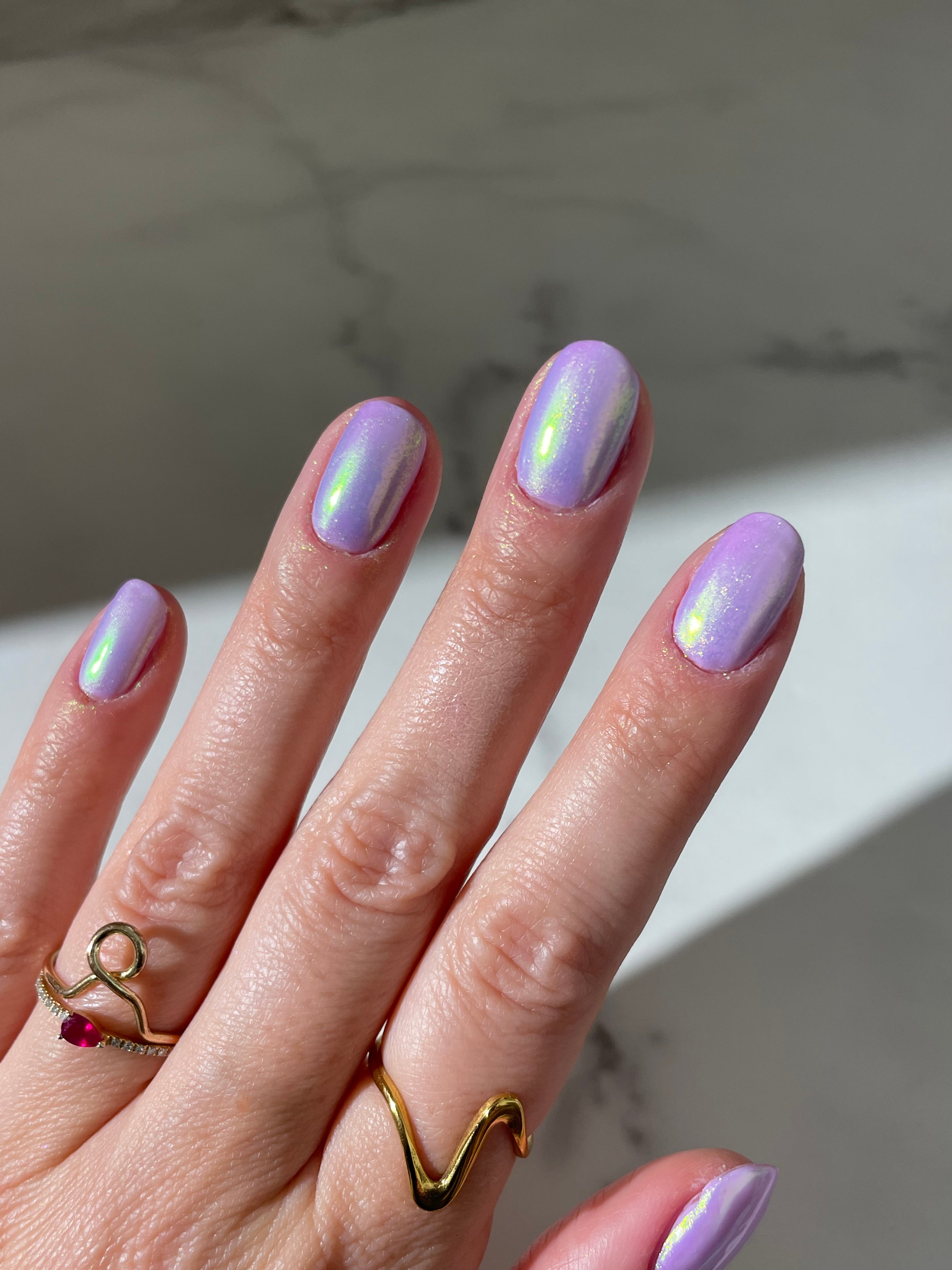 Violet Frost - Liquid Nail Powder - Le Mini Macaron