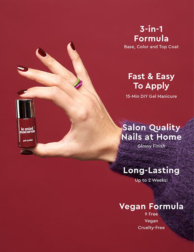 Cassis - Gel Manicure Kit - Le Mini Macaron