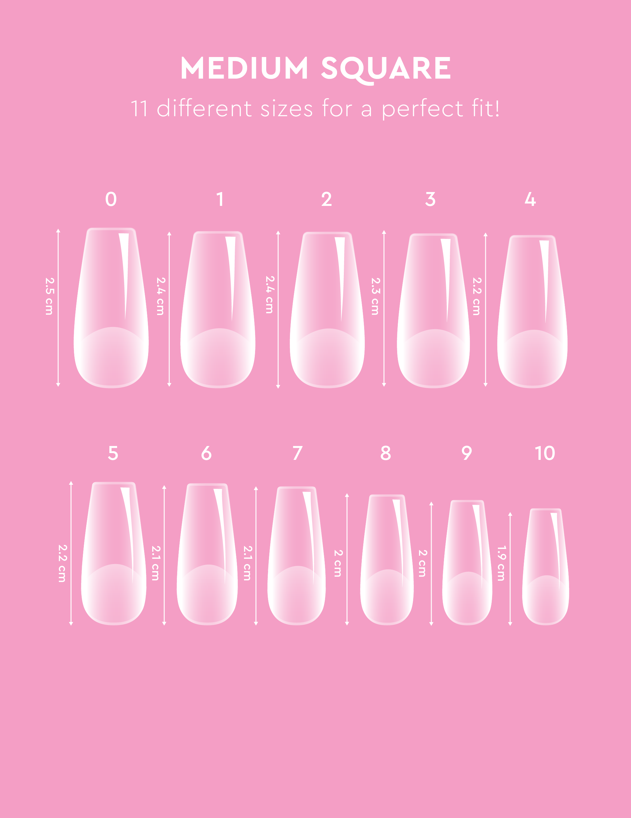 Soft Gel Tips - Medium Square