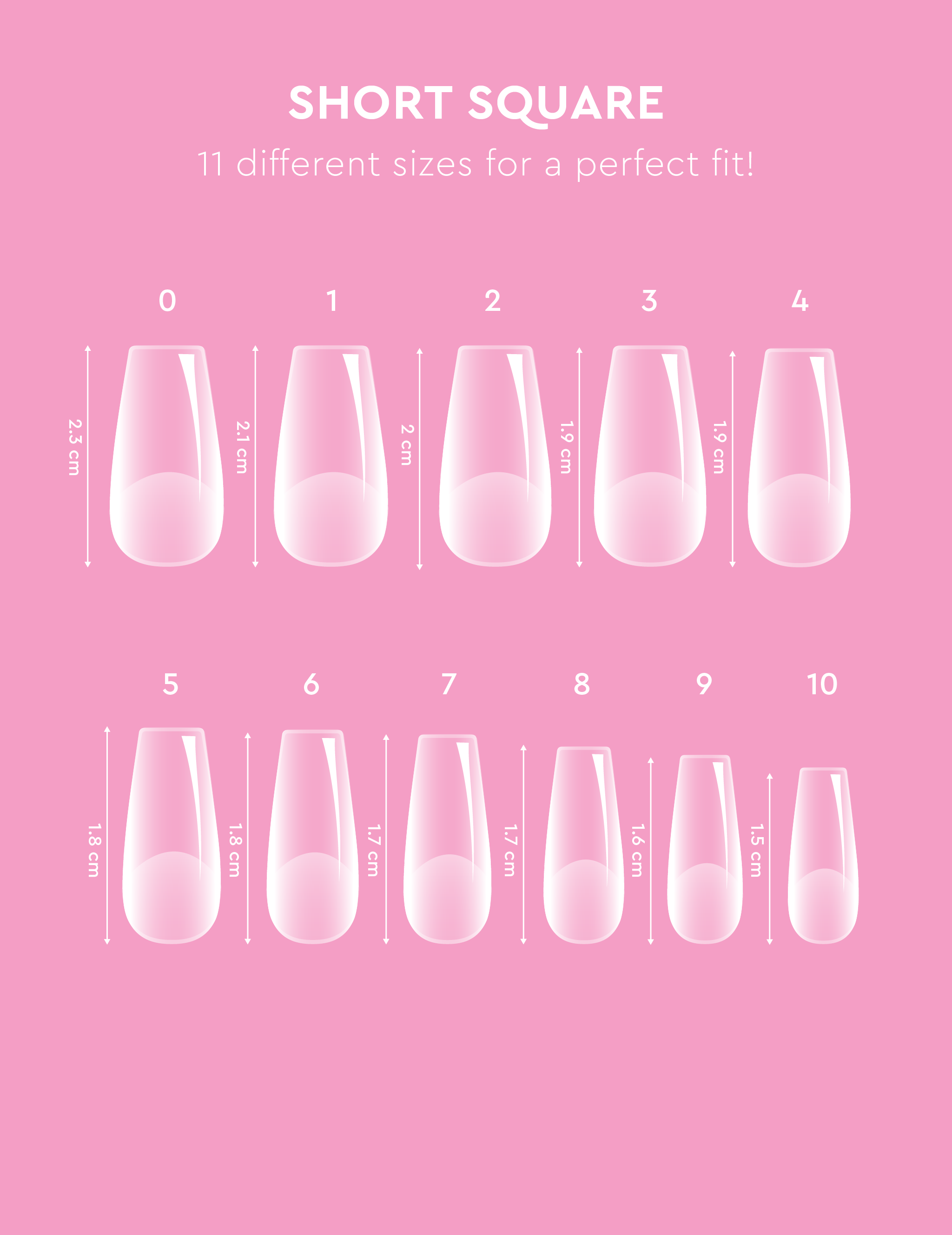 Soft Gel Tips - Short Round Square