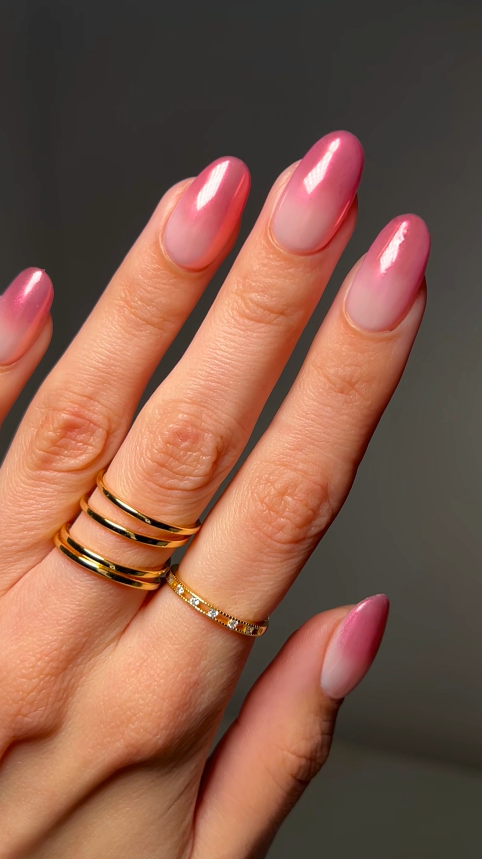 Gradient Glazed Nails