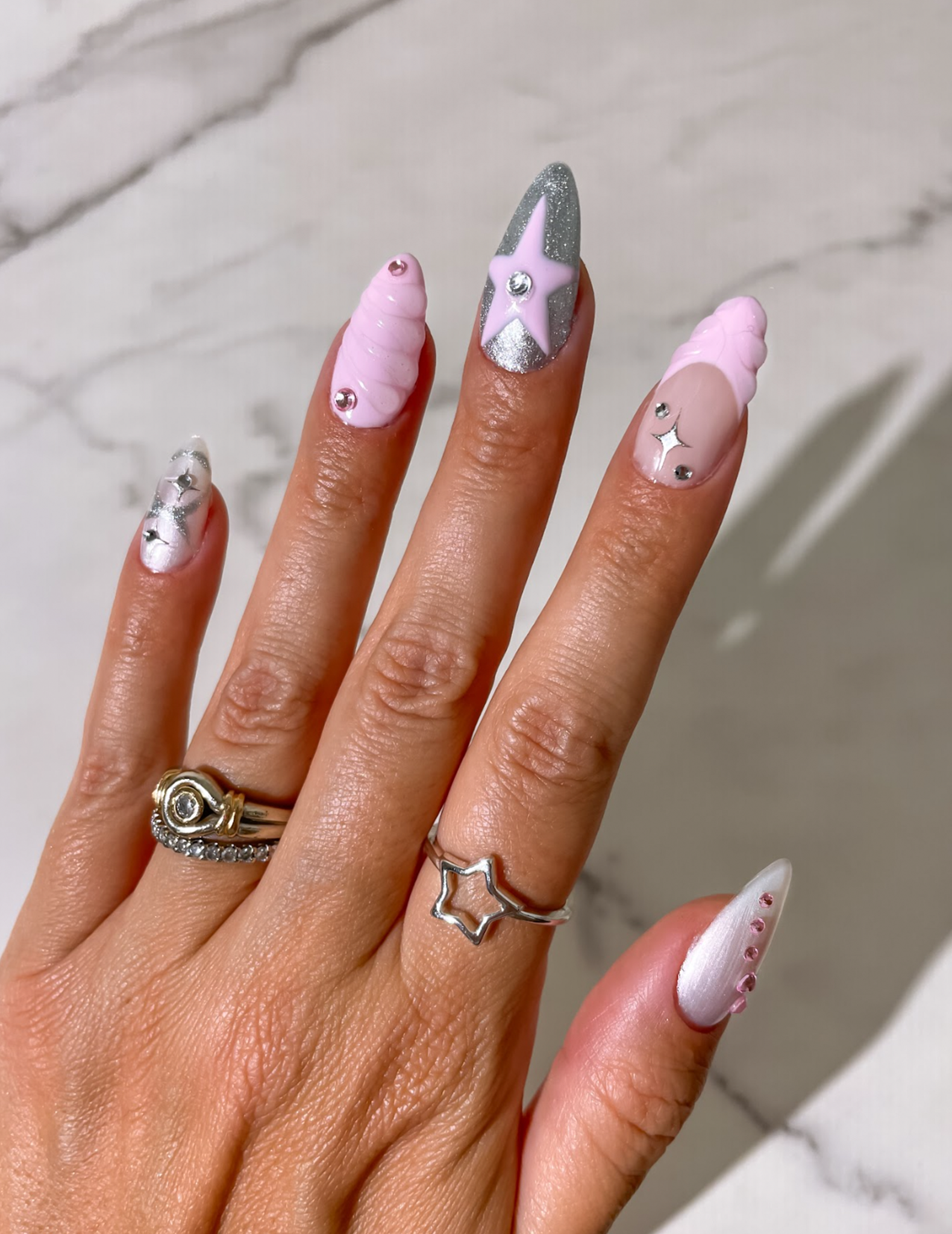 Le Glam Mini Nail Gems - Mini pegatinas para uñas