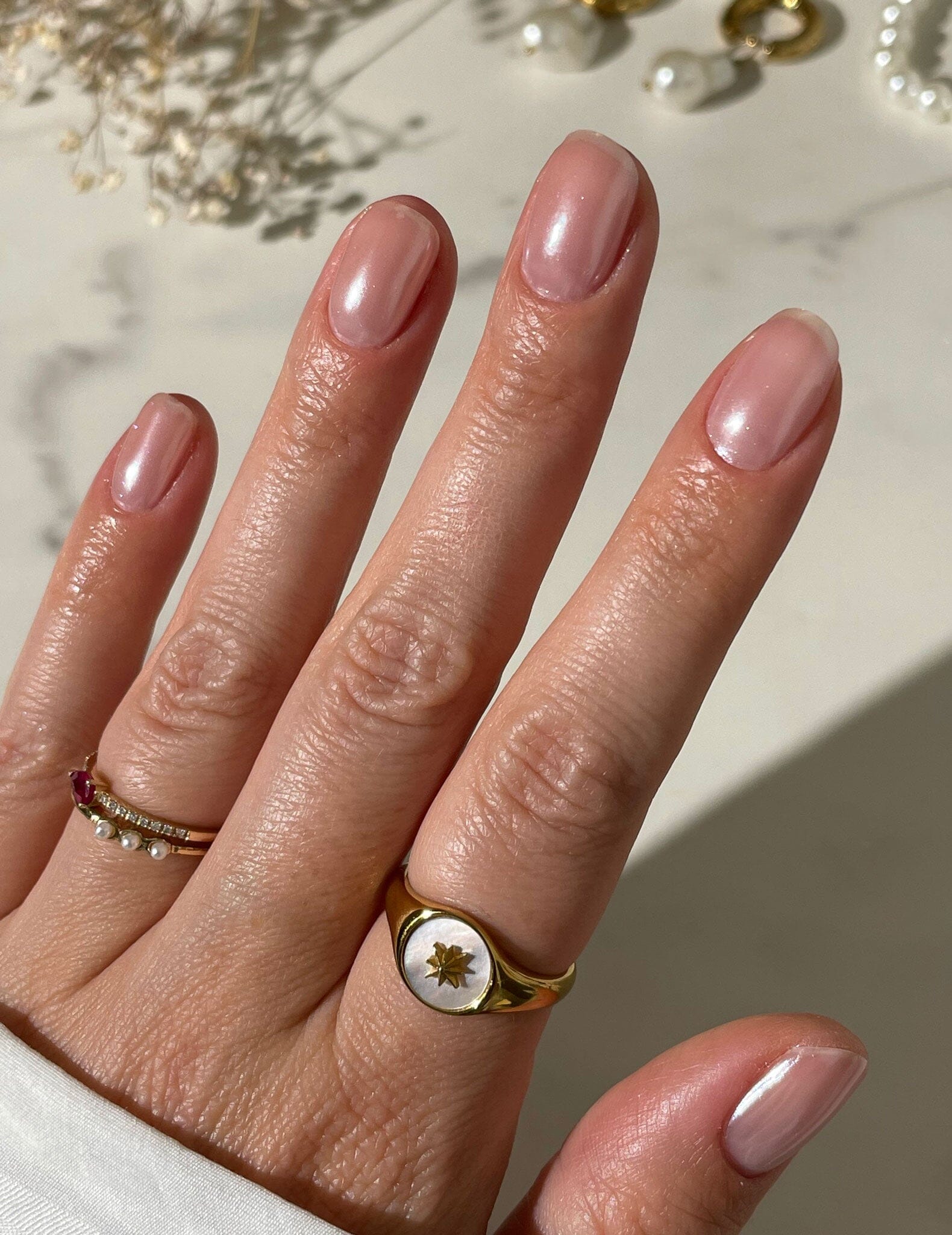 Le Pearl - Nail Powder & Gel Topcoat Set - Le Mini Macaron