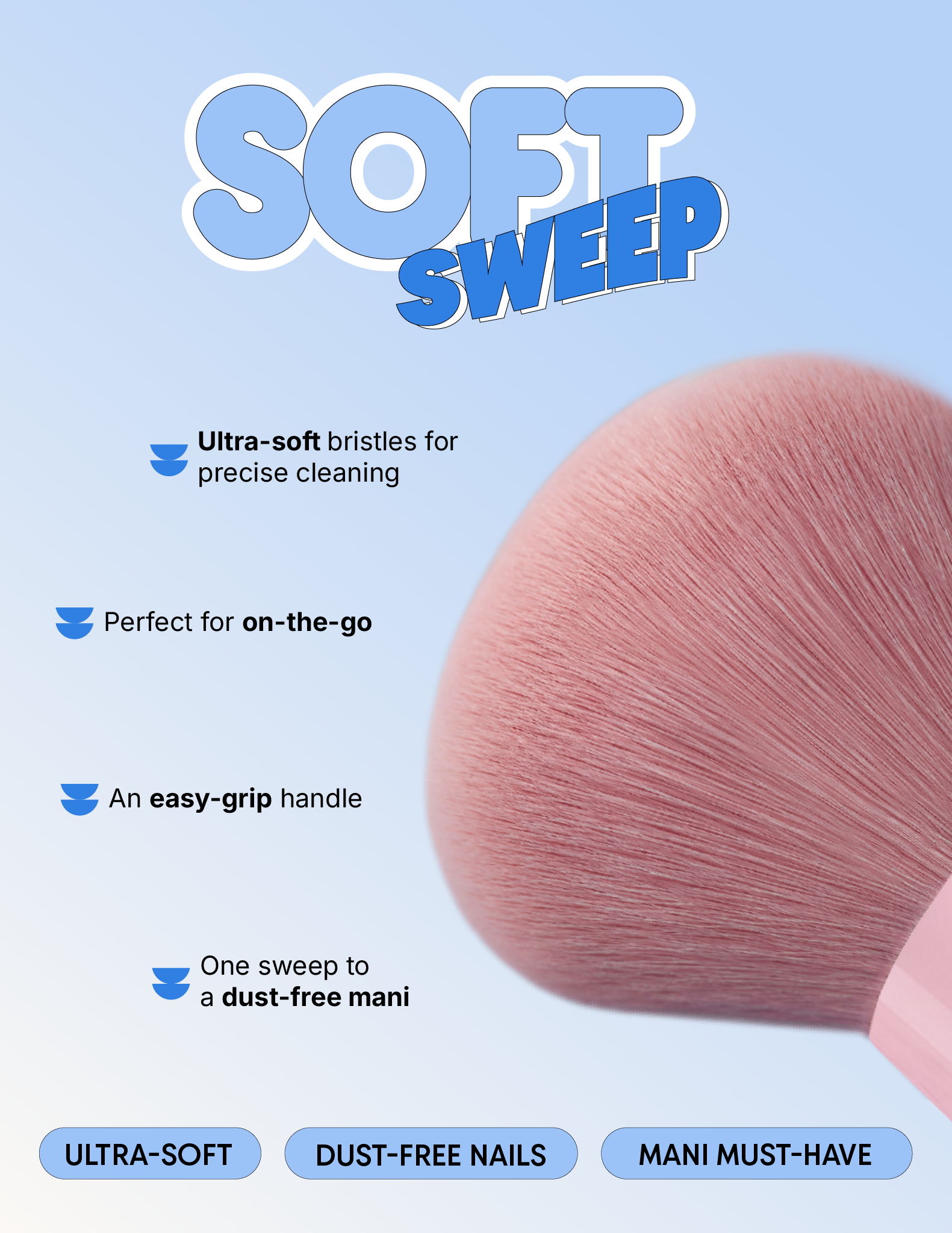 “Le Softie” Mini brocha quita polvo