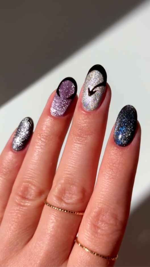 Midnight Magic Nails