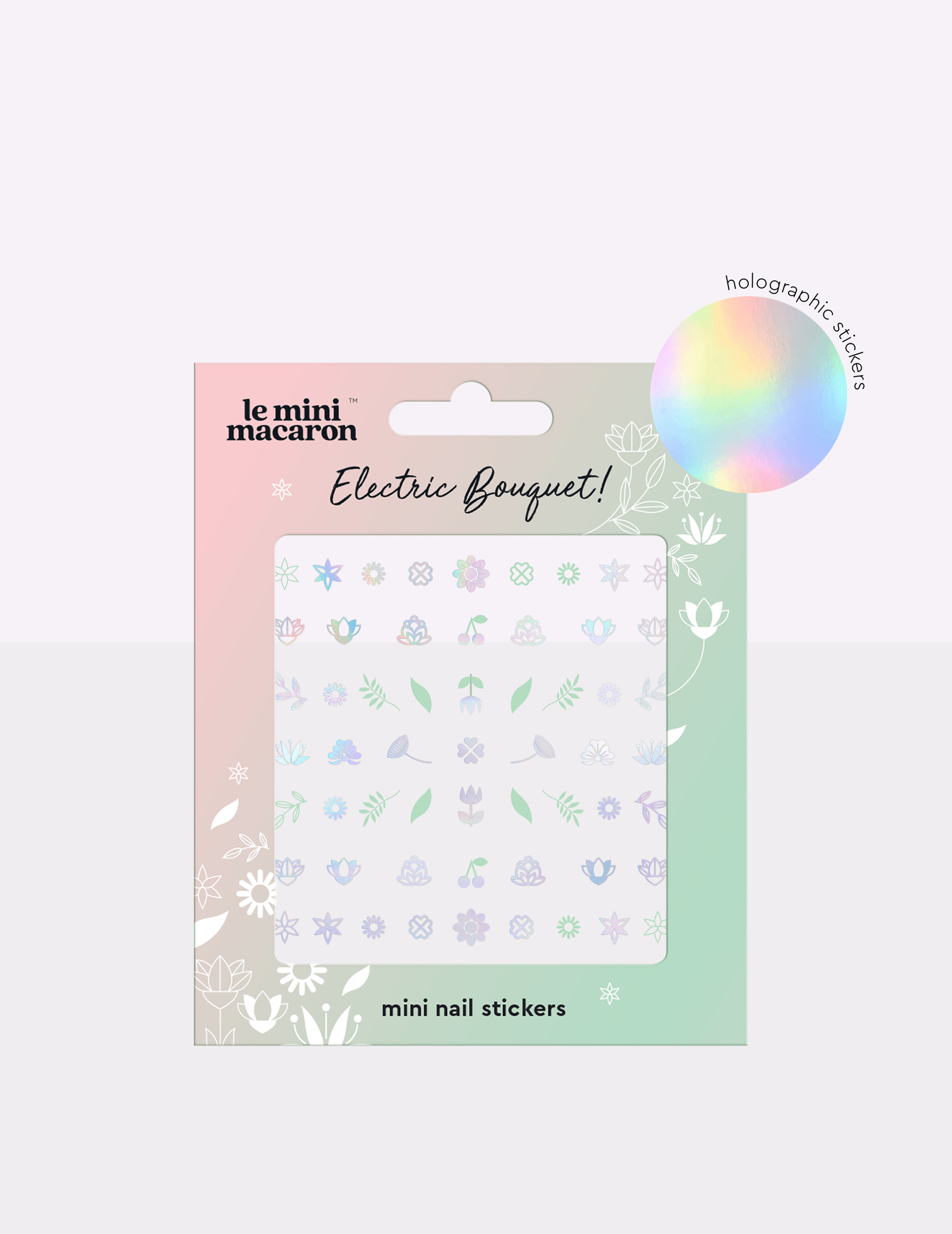 Electric Bouquet - Mini Nail Stickers - Le Mini Macaron