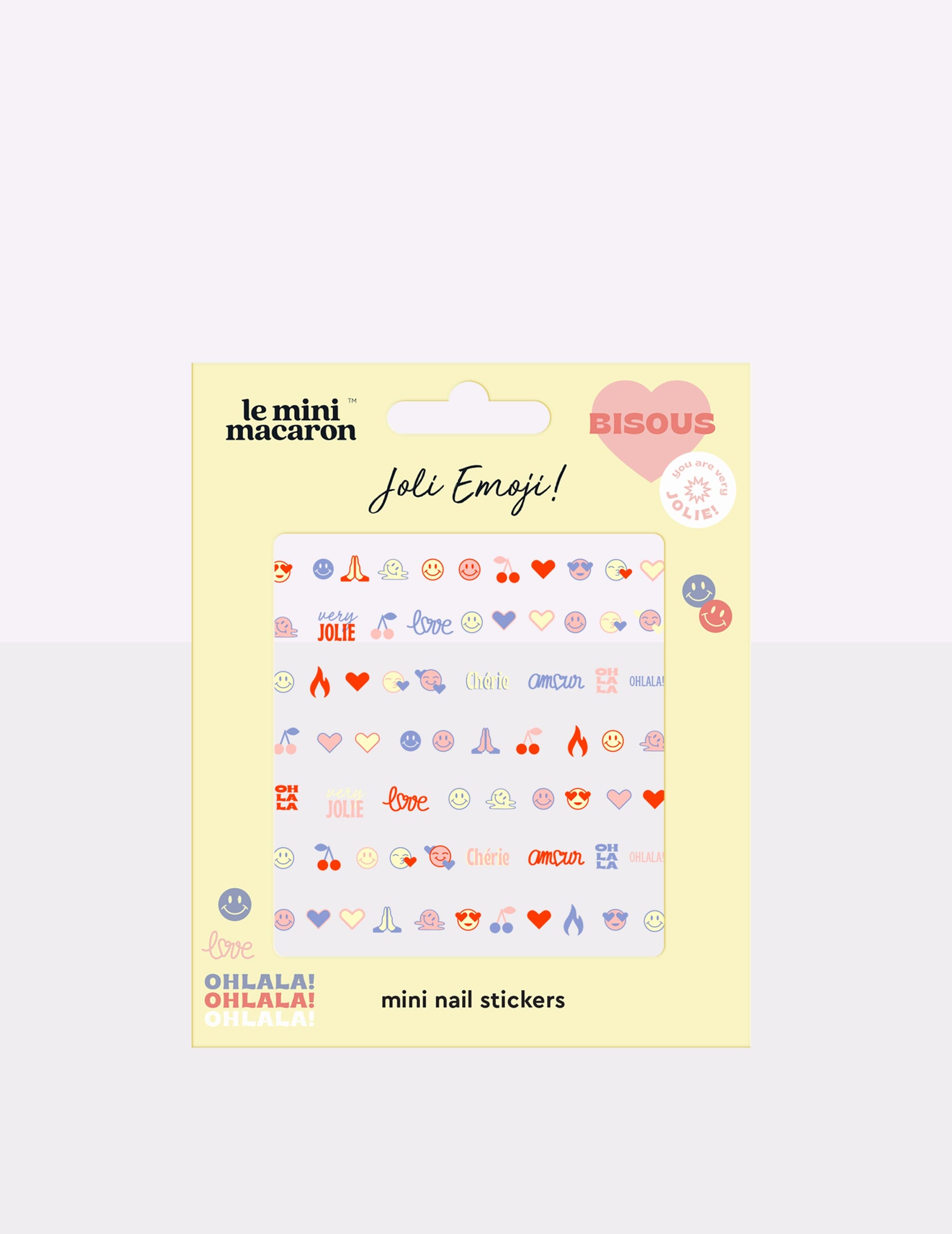 Joli Emoji - Mini Nail stickers - Le Mini Macaron