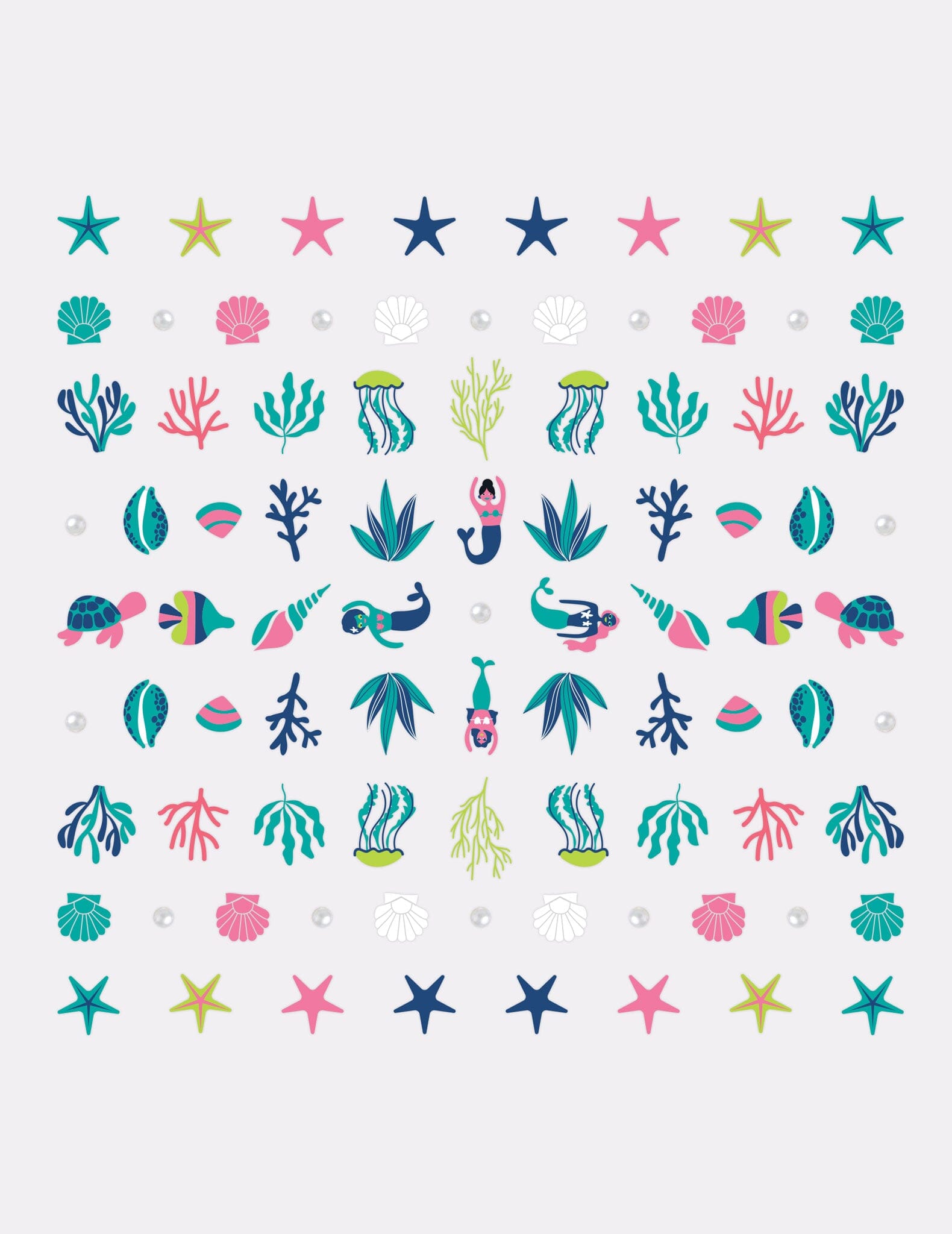 Under the Sea - Mini Nail Stickers - Le Mini Macaron