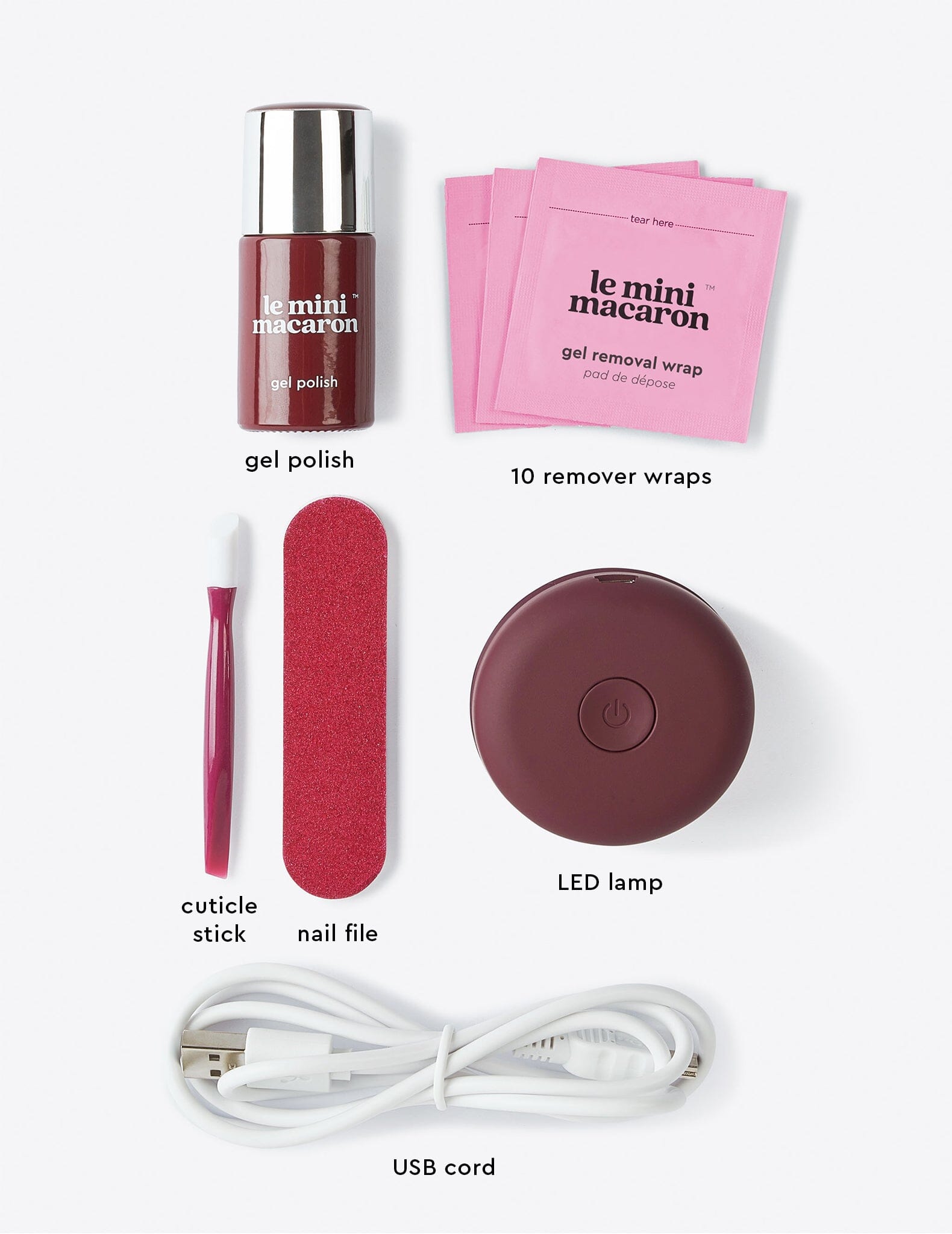 Cassis - Gel Manicure Kit - Le Mini Macaron