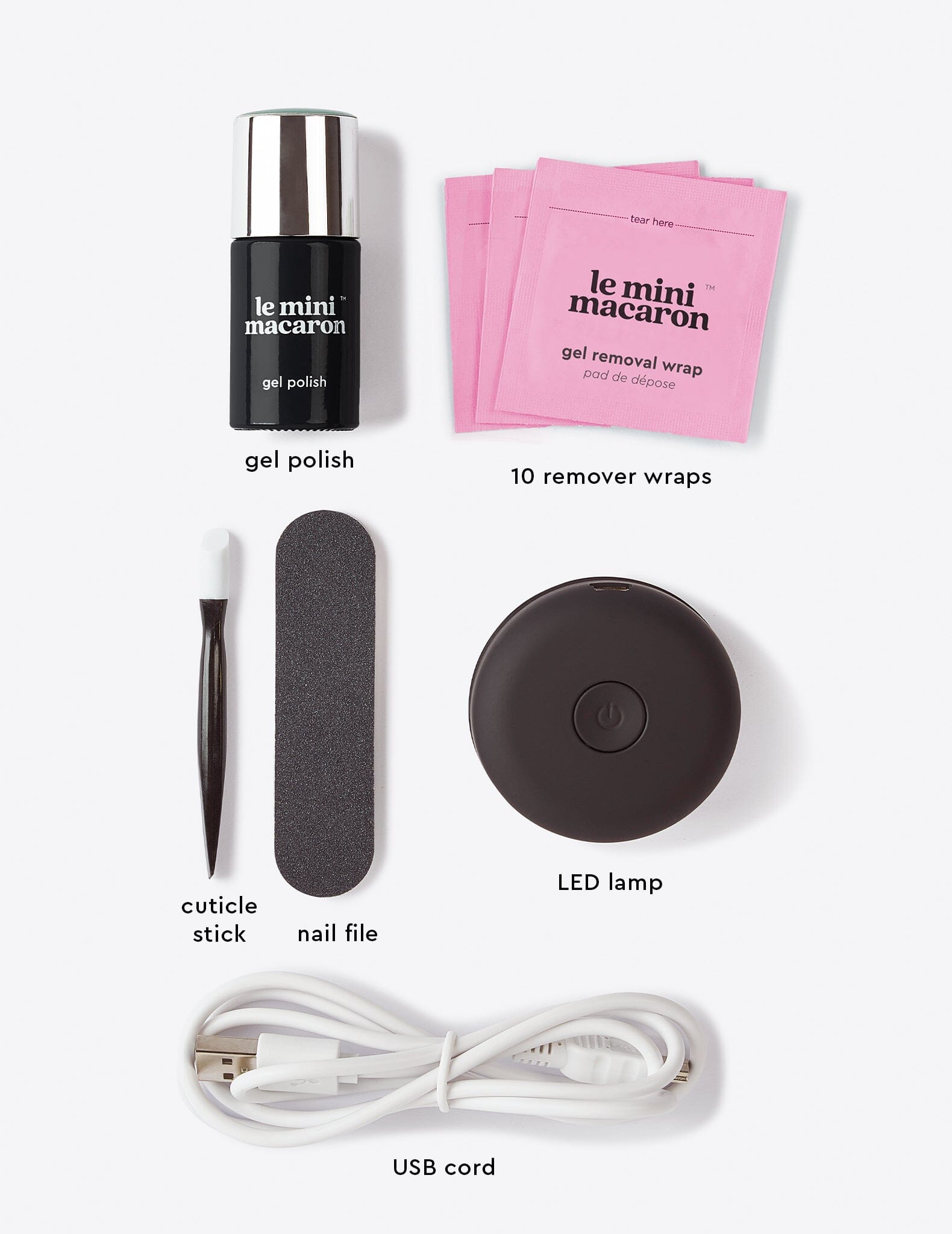 Licorice - Gel Manicure Kit - Le Mini Macaron
