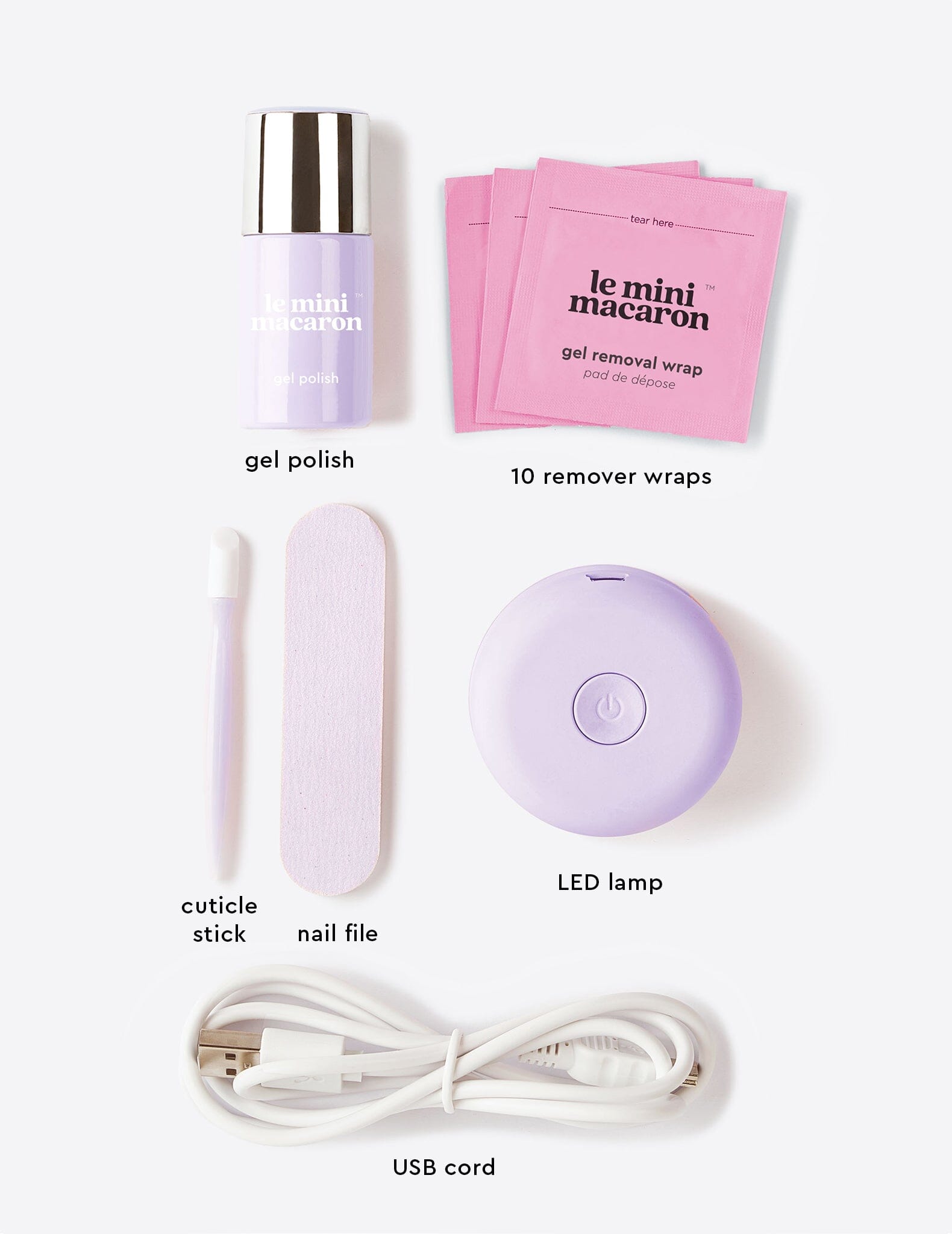 Lilac Blossom - Gel Manicure Kit - Le Mini Macaron