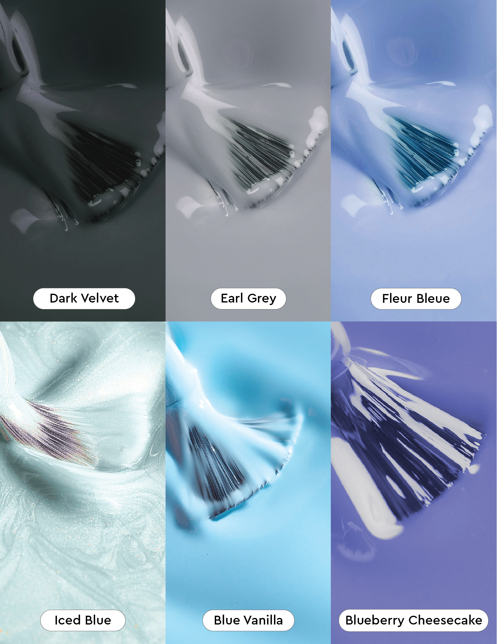 Blues & Grays - Gel Polish Bundle