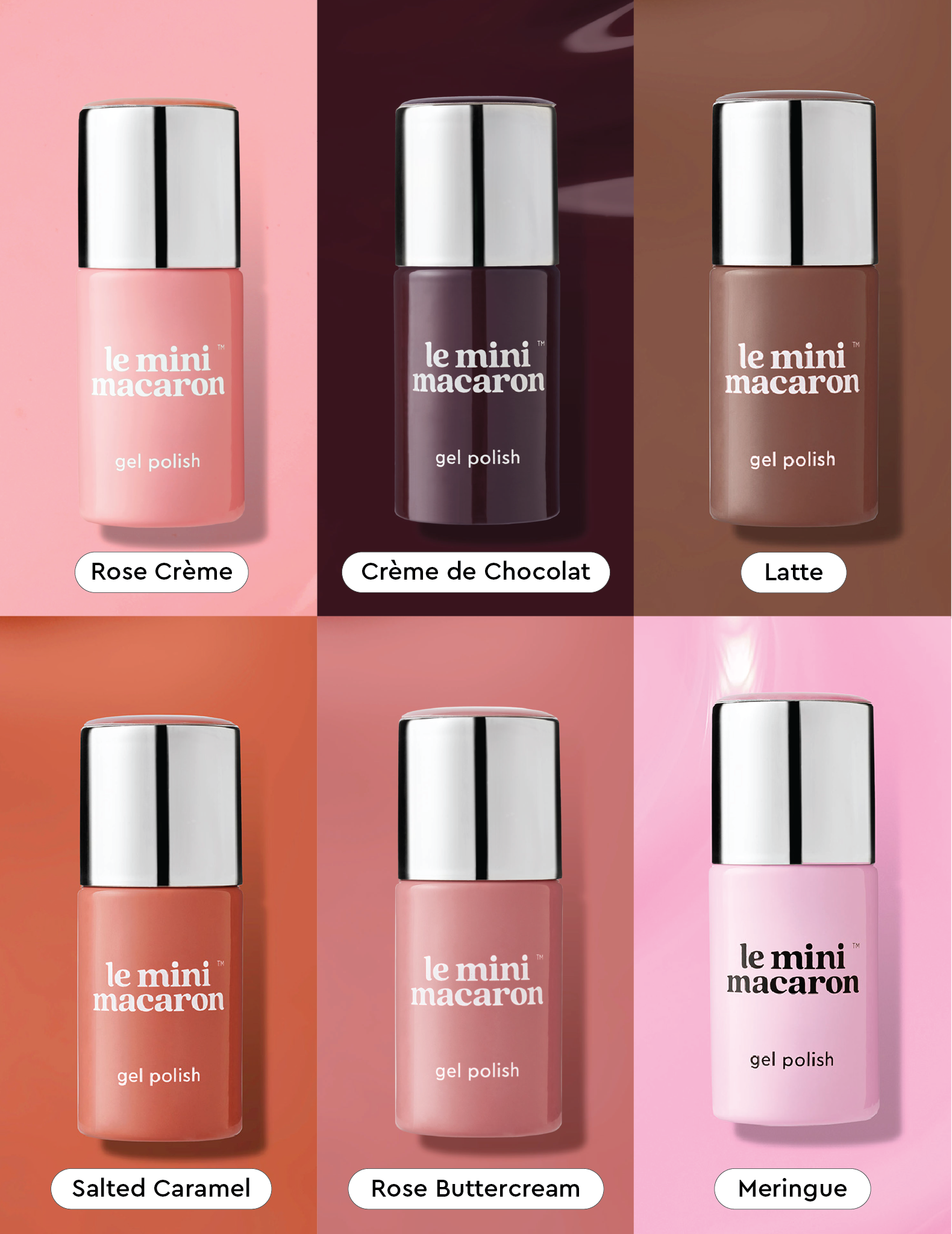 Nude & Neutri Medi-Scuri – Set di smalti semipermanenti