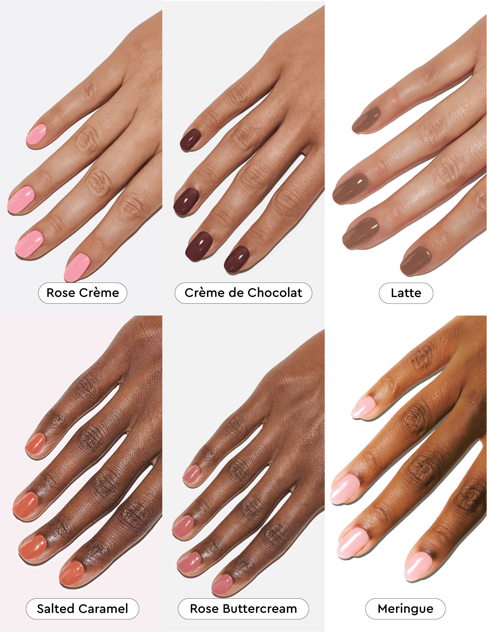 Medium-Dark Nudes and Neutrals - Gel Polish Bundle
