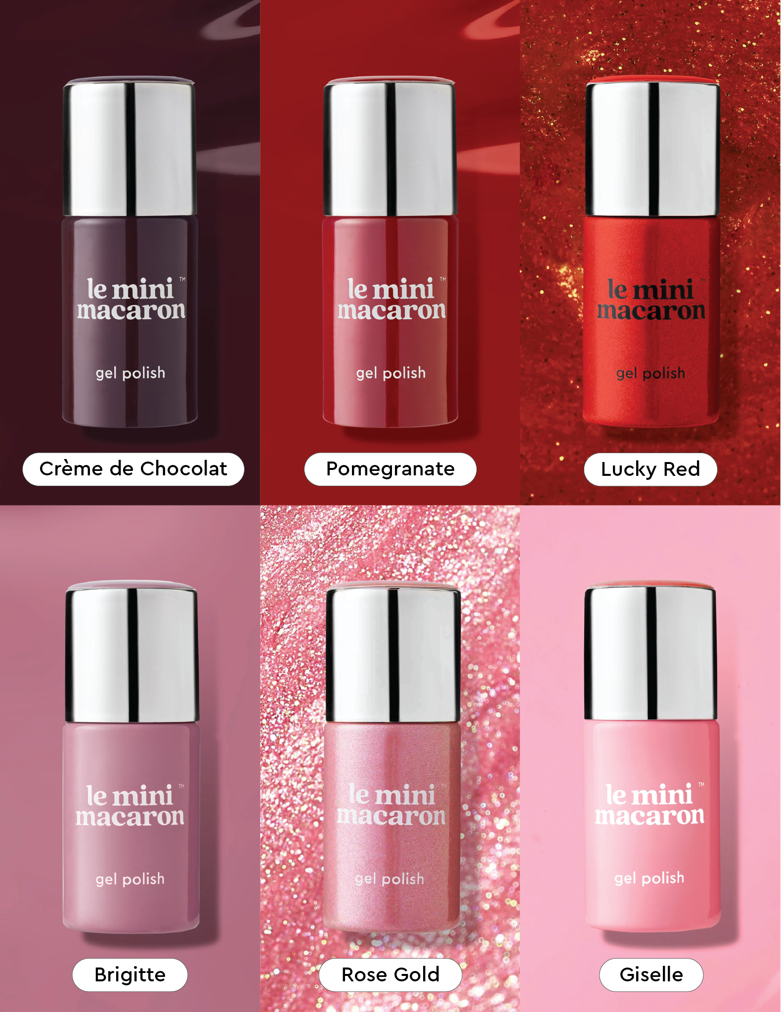 Rouges et Roses – Set de Vernis Semi-Permanents