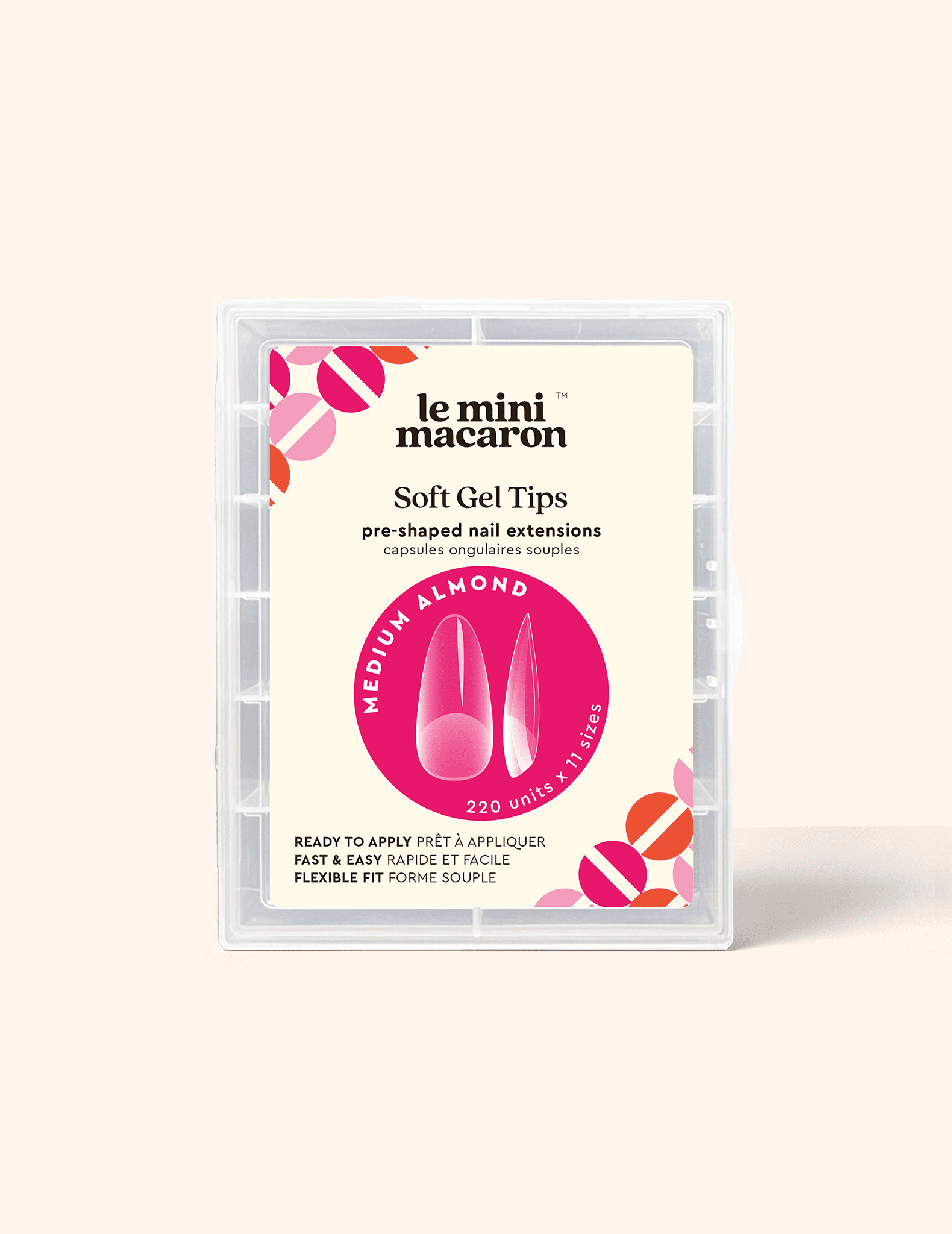 Soft Gel Tips - Medium Almond