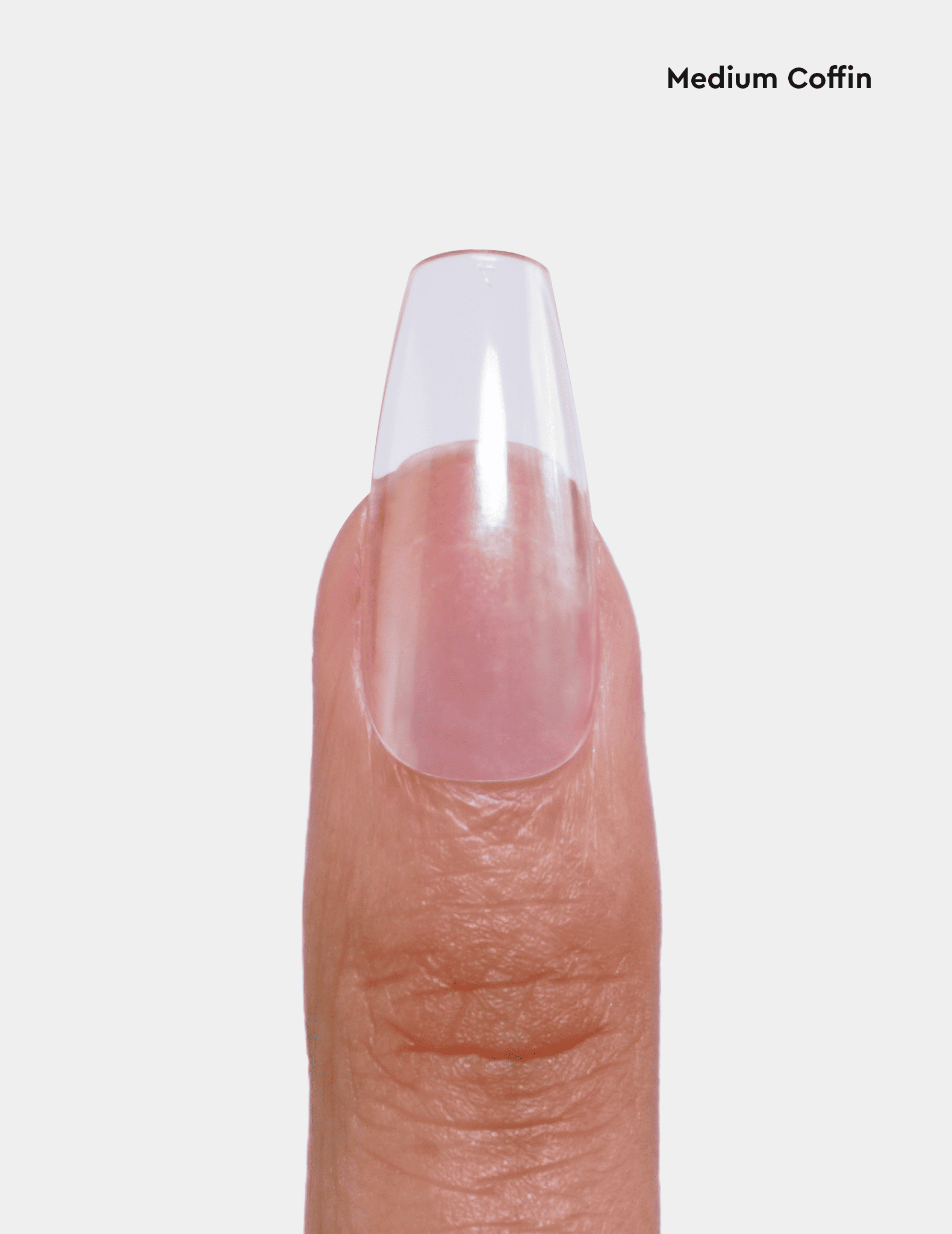 Soft Gel Tips - Medium Coffin