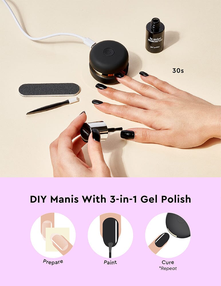 Licorice - Gel Manicure Kit - Le Mini Macaron