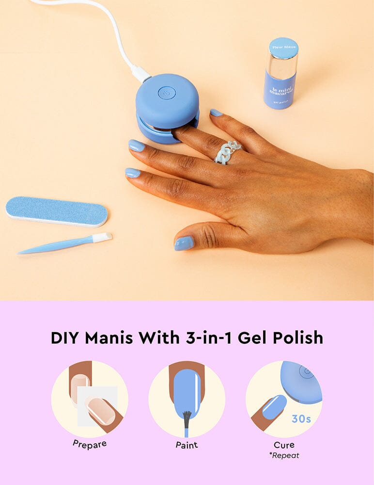 Fleur Bleue - Gel Manicure Kit - Le Mini Macaron