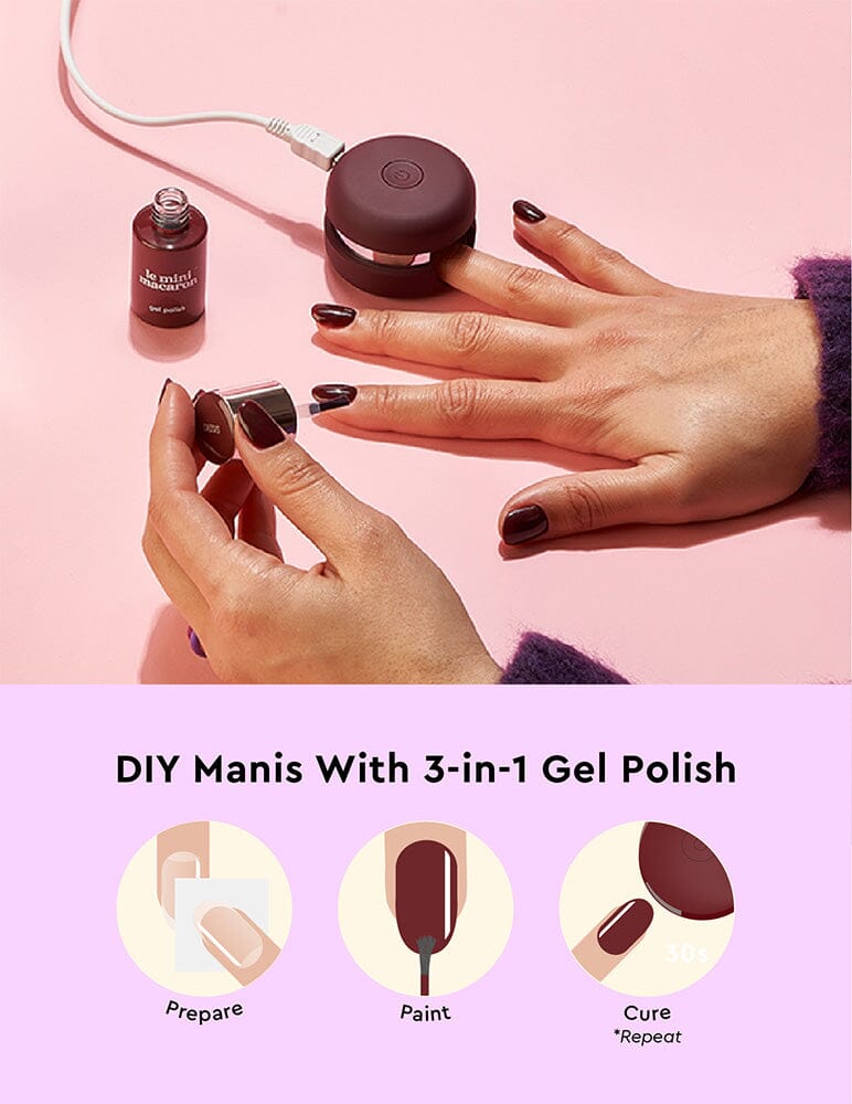 Cassis - Gel Manicure Kit - Le Mini Macaron