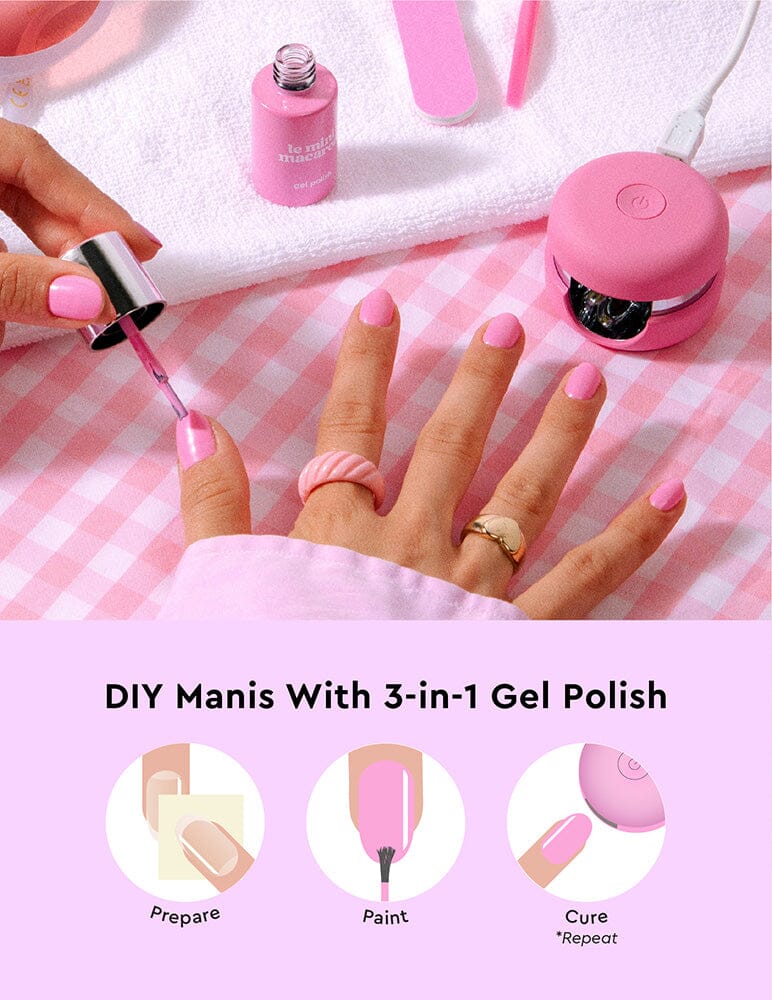 Bubblegum Crush - Gel Manicure Kit - Le Mini Macaron