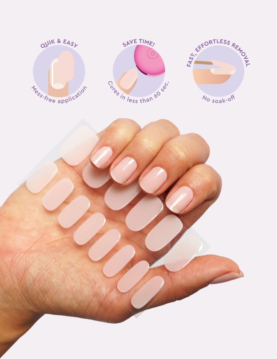 Gel Nail Strips - Blush - Gel Nail Strips