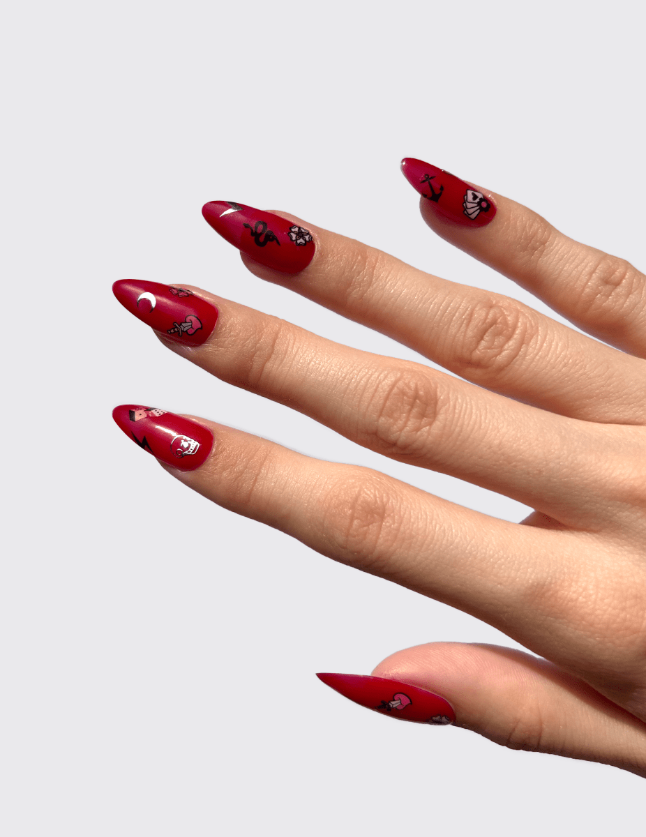 Gothic Girl - Mini Nail Stickers - Stickers