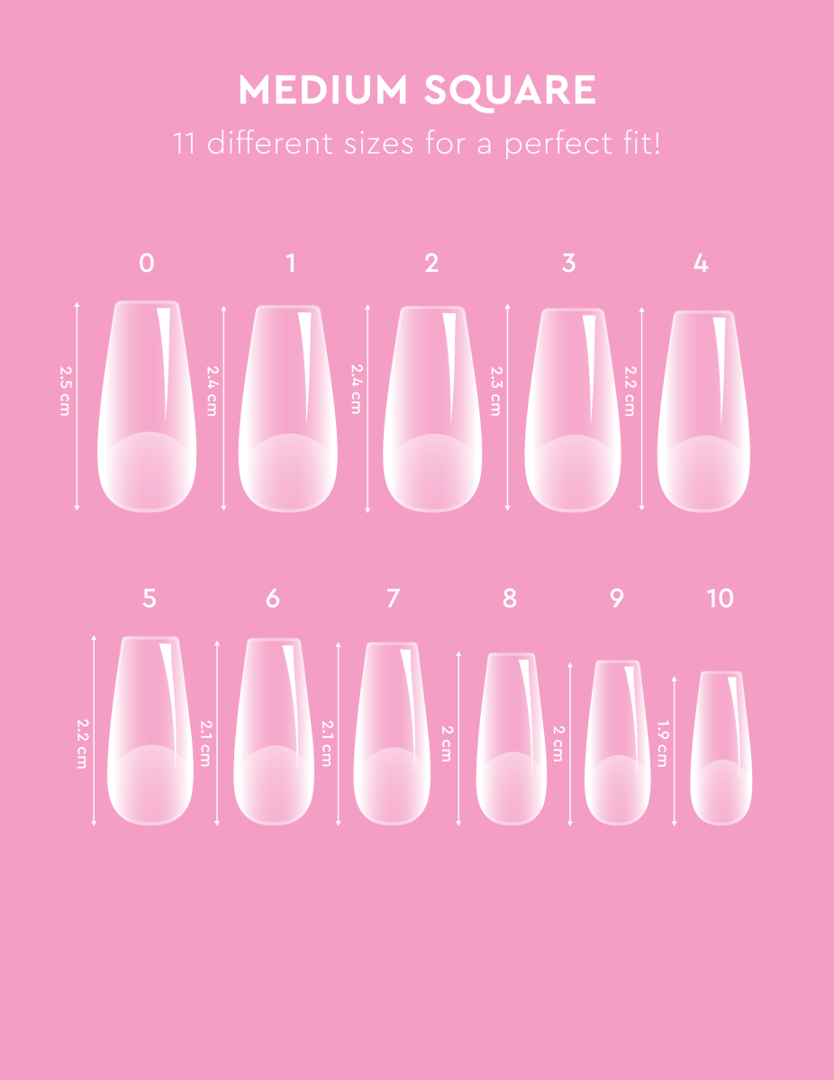 Soft Gel Tips - Medium Square - Accessories