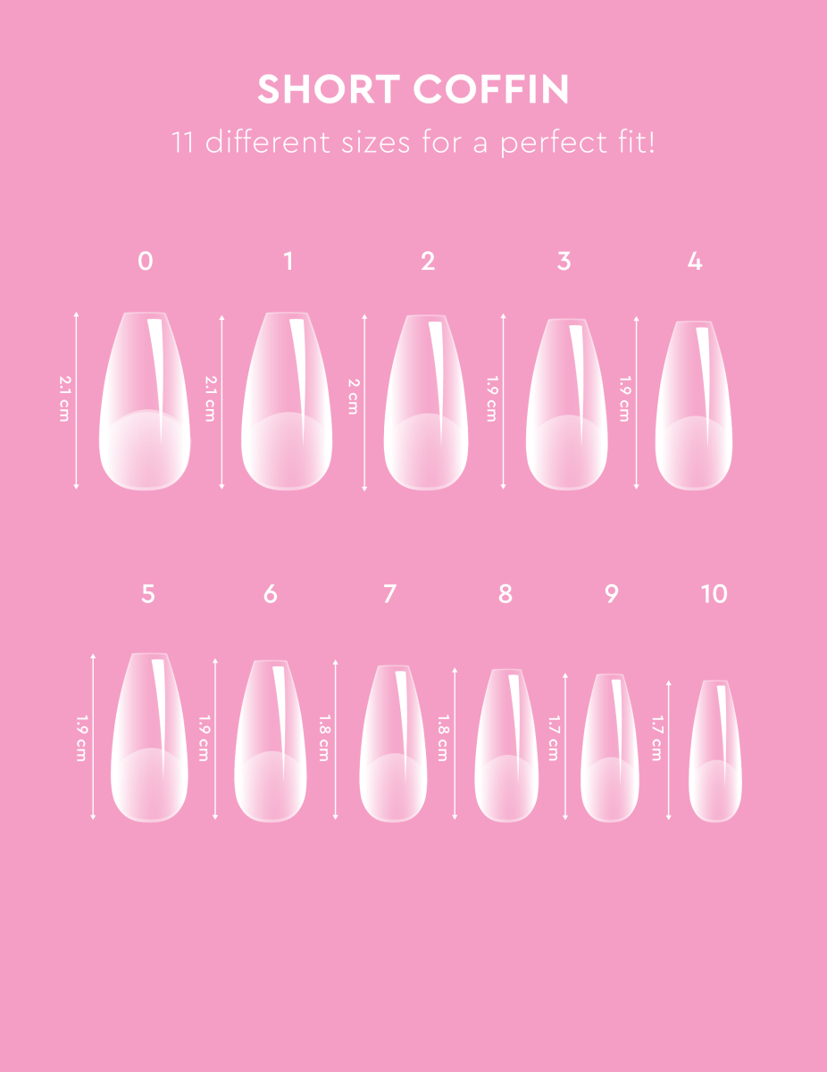 Soft Gel Tips - Short Coffin - Accessories