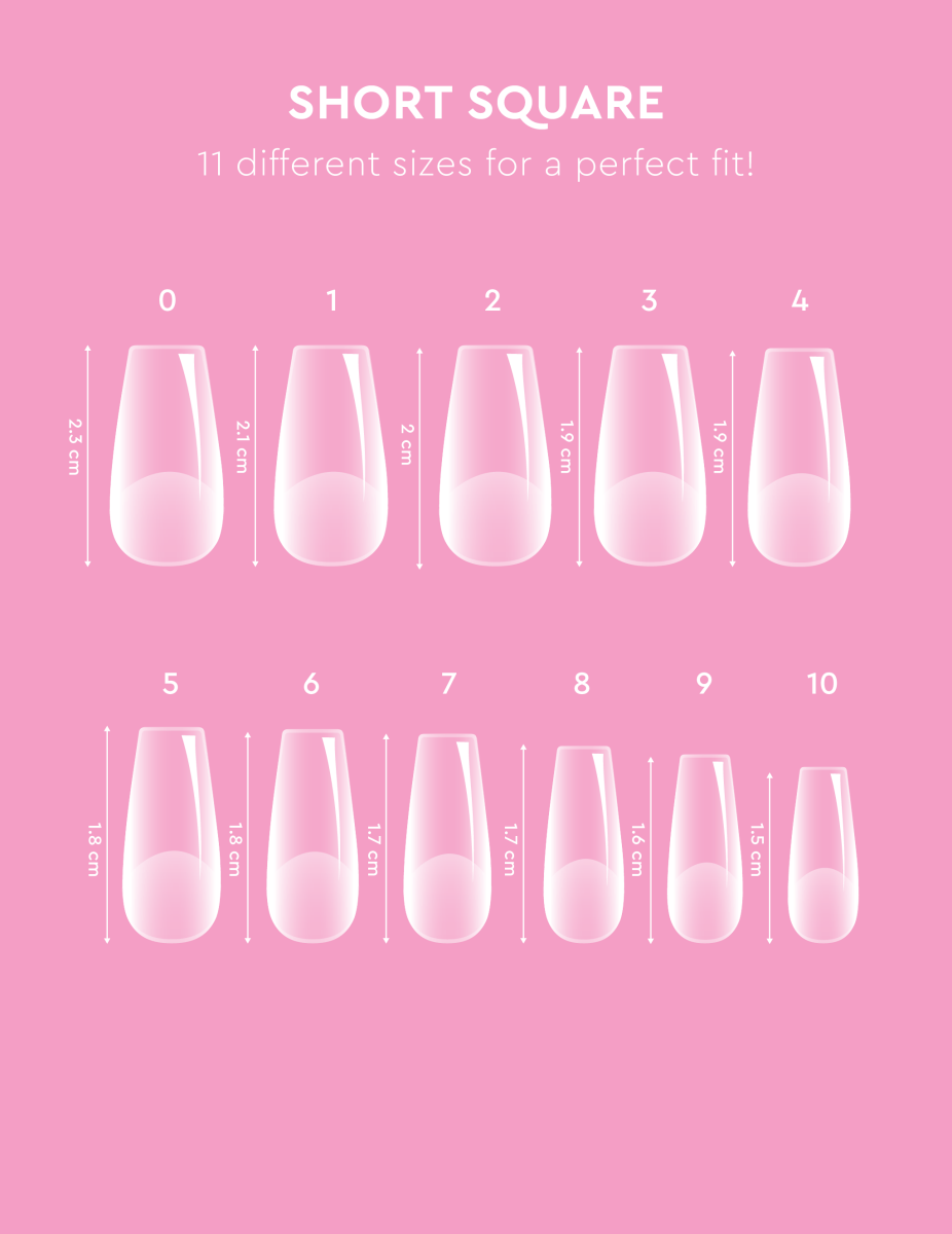 Soft Gel Tips - Short Round Square - Accessories