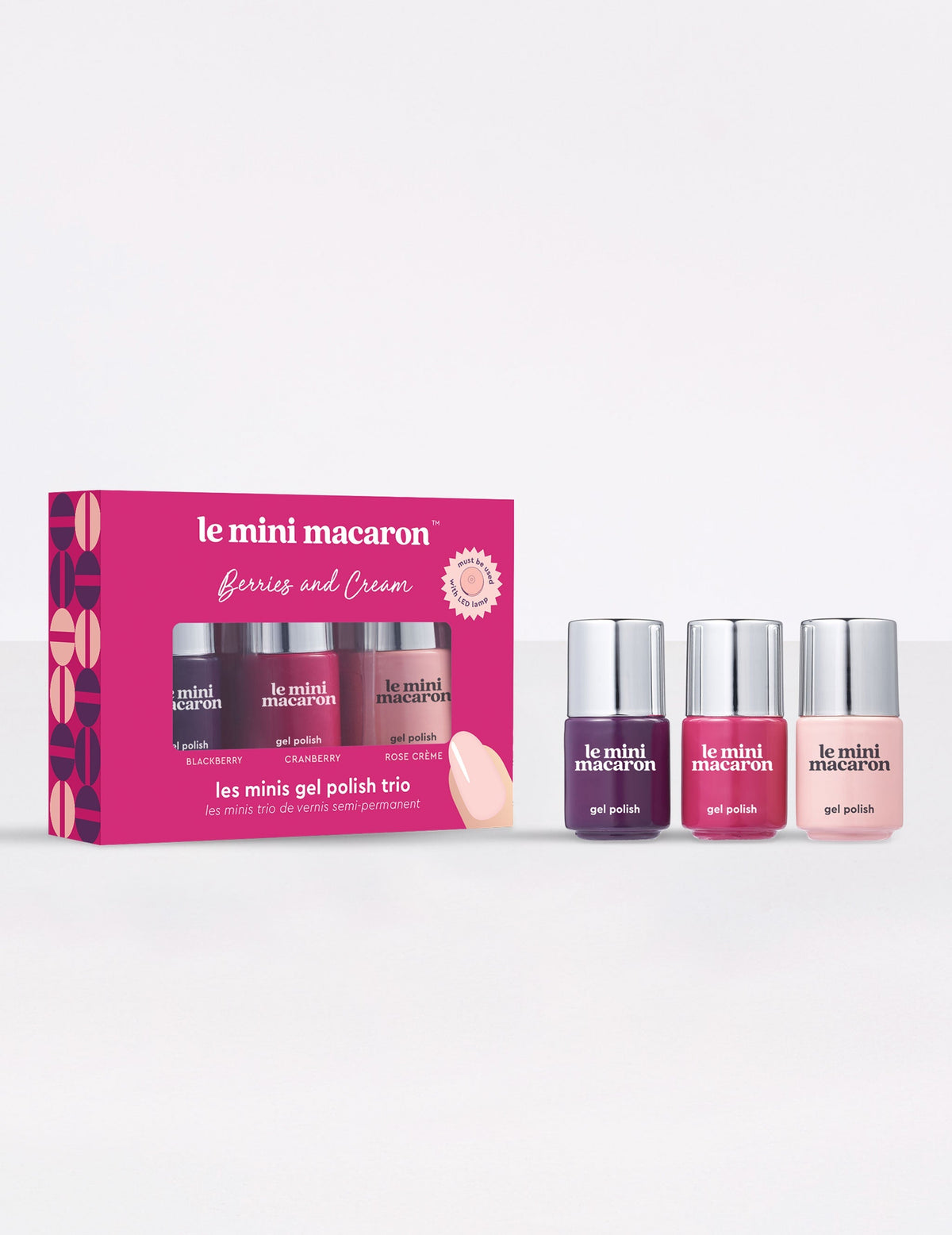 Berries & Cream Les Minis Gel Polish Trio - Le Mini Macaron