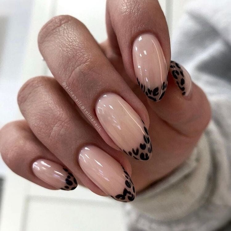 Leopard nails step by step