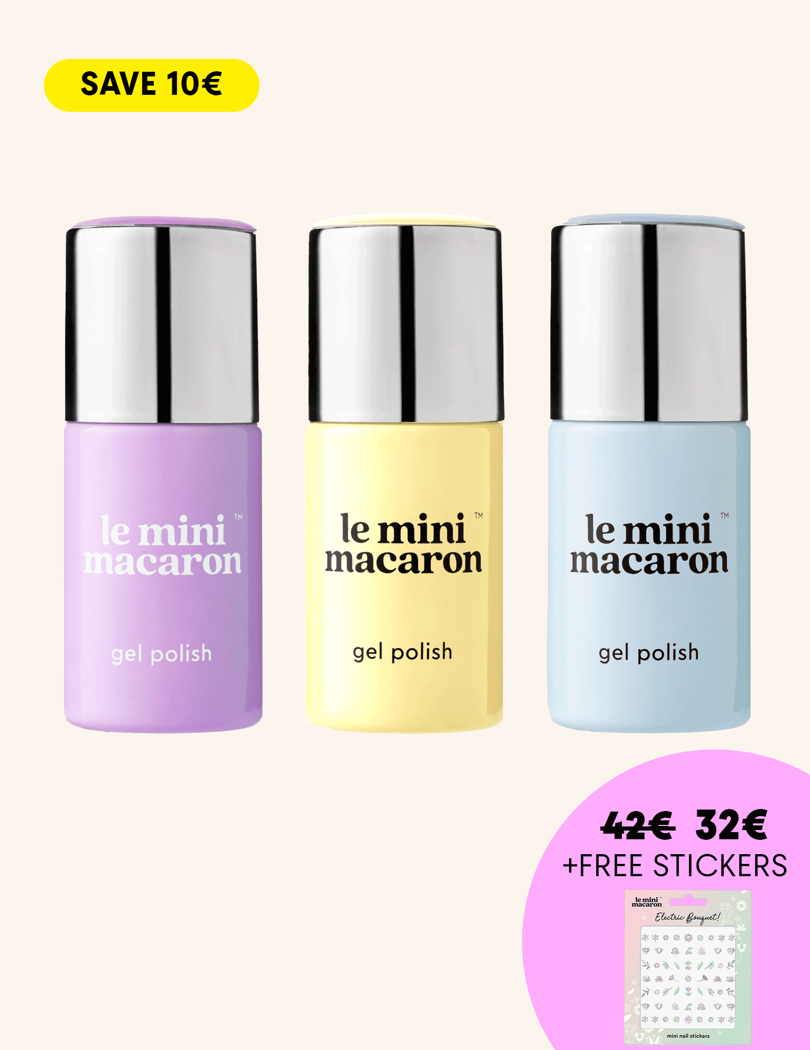 3 SHADES + STICKERS