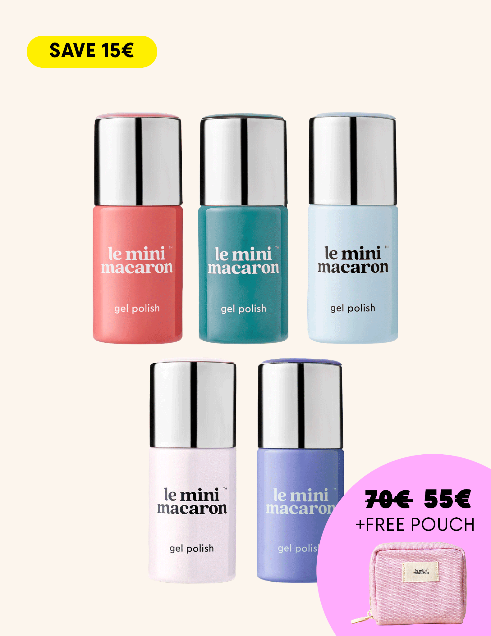 5 SHADES +  POUCH