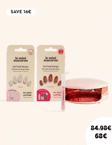 2 Gel Nail Strips Sets with Remover Pen & Le Pro Lamp