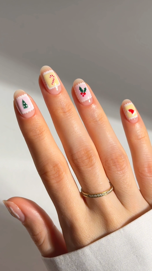 Xmas Postal Stamps Mani