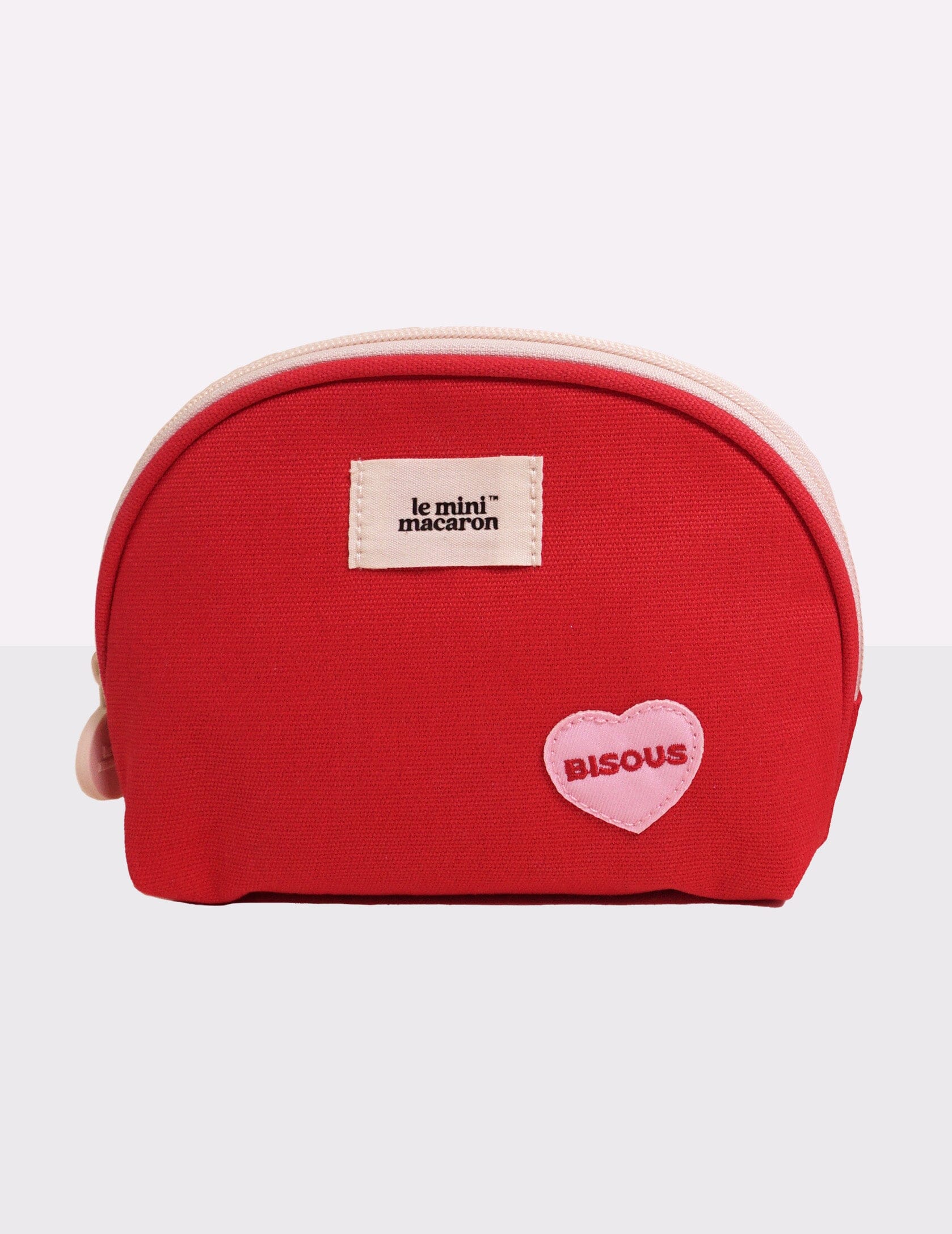 Red cotton Bisous - Travel pouch - Le Mini Macaron