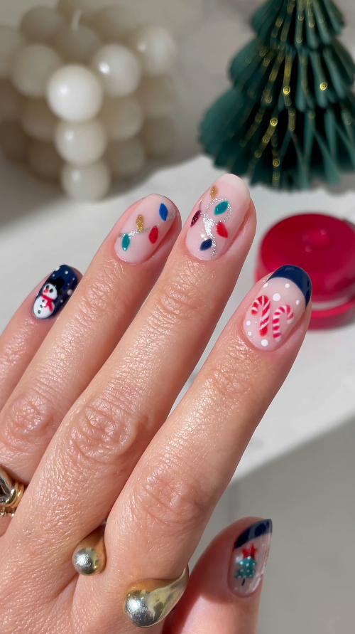 Cozy Christmas Nails