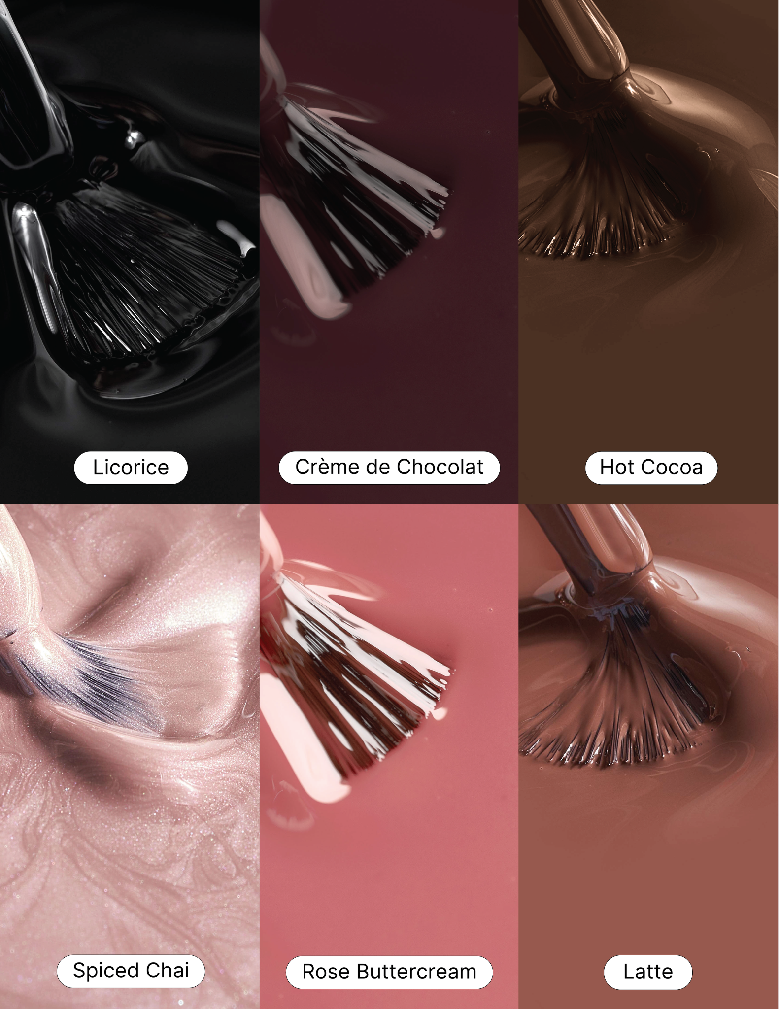 Medium & Dark Neutrals - Gel Polish Bundle