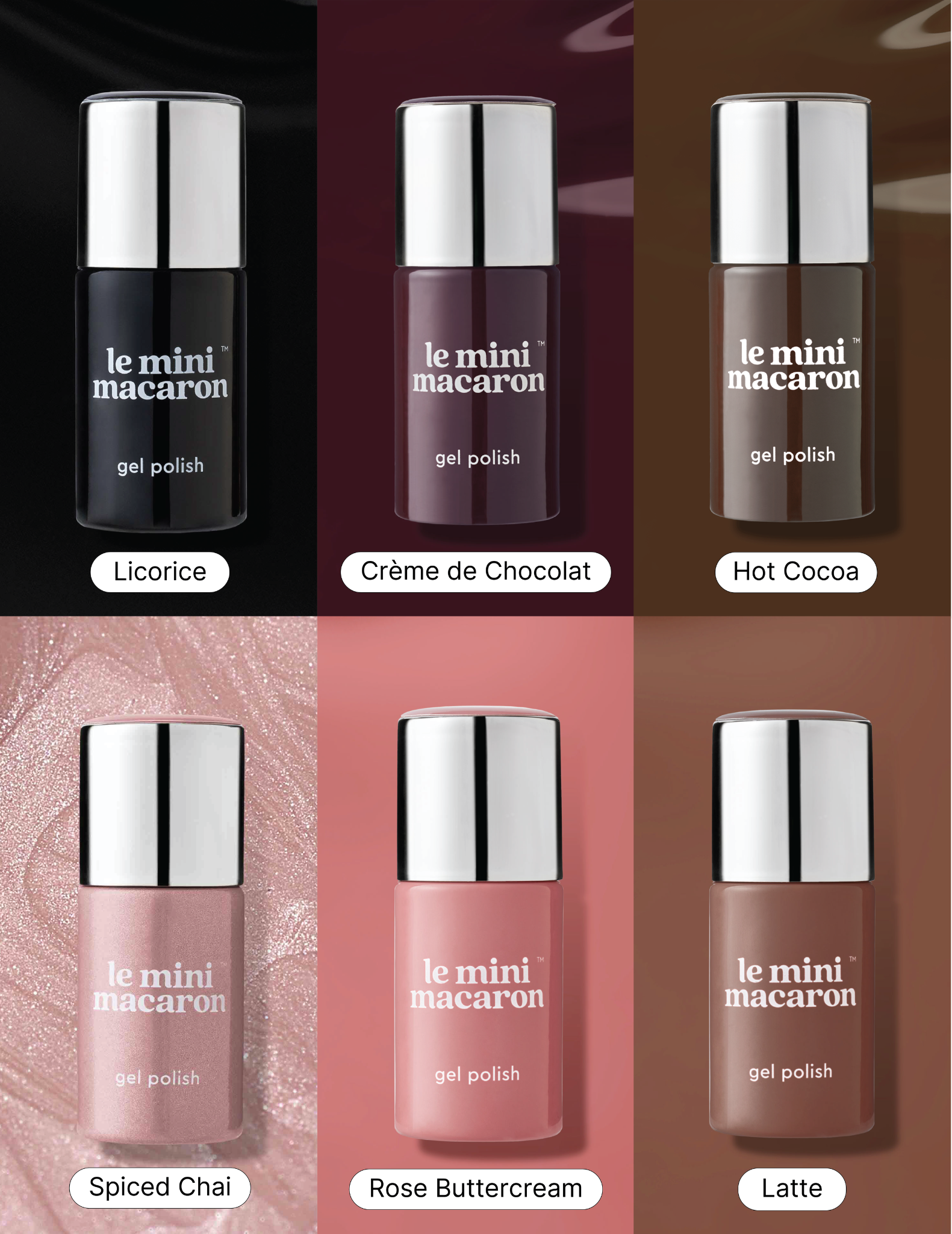 Medium & Dark Neutrals - Gel Polish Bundle