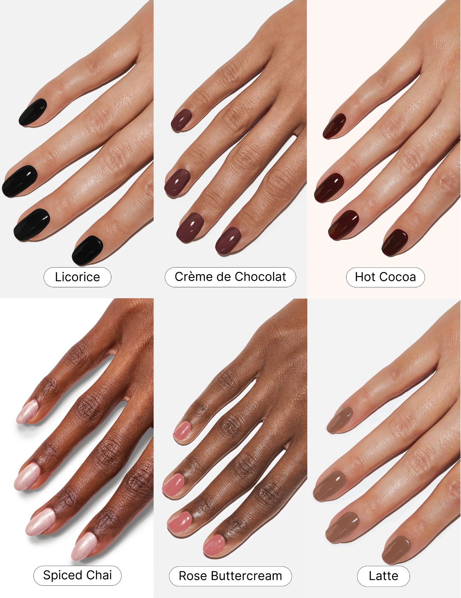 Medium & Dark Neutrals - Gel Polish Bundle