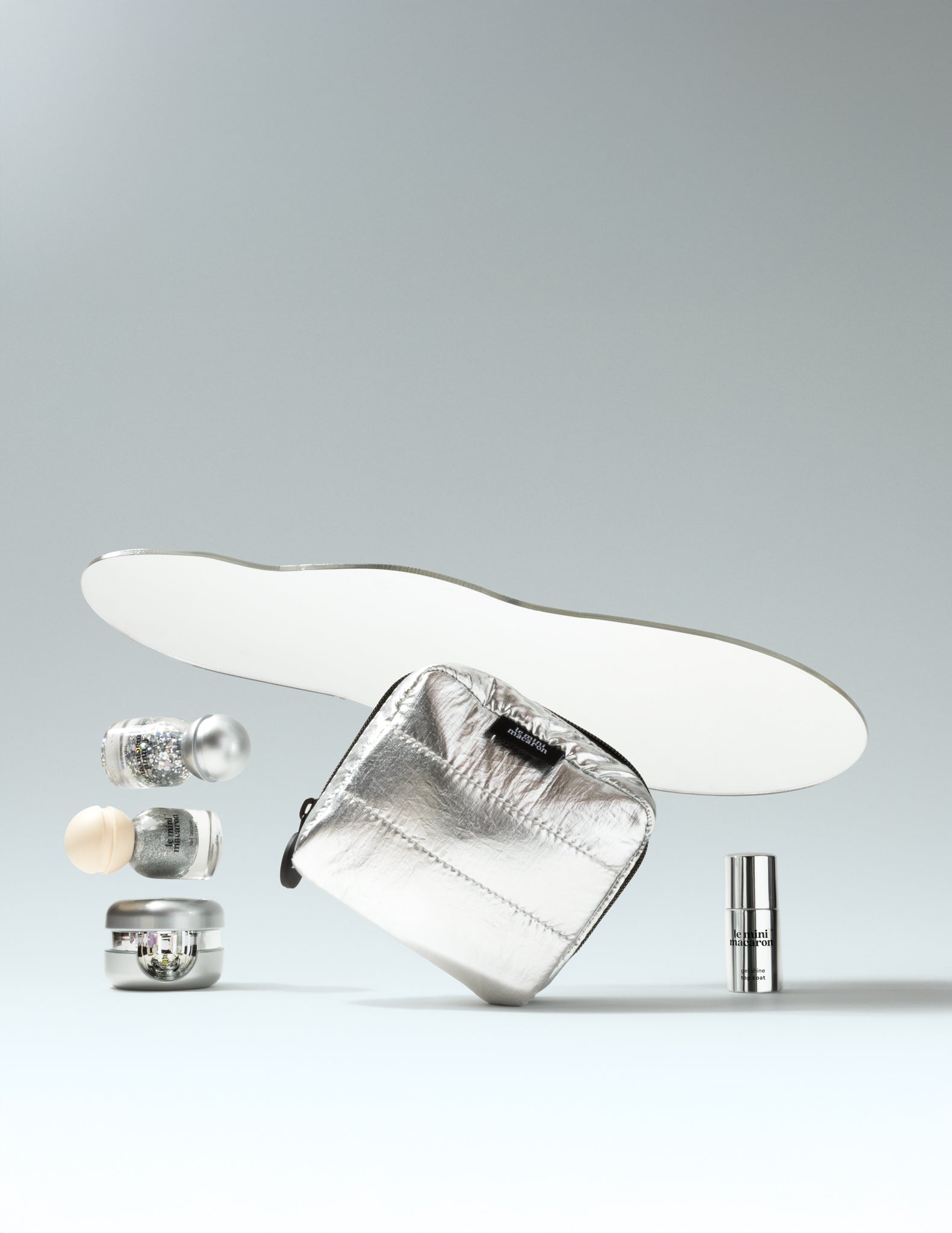 Disco Silver - Small Travel Pouch