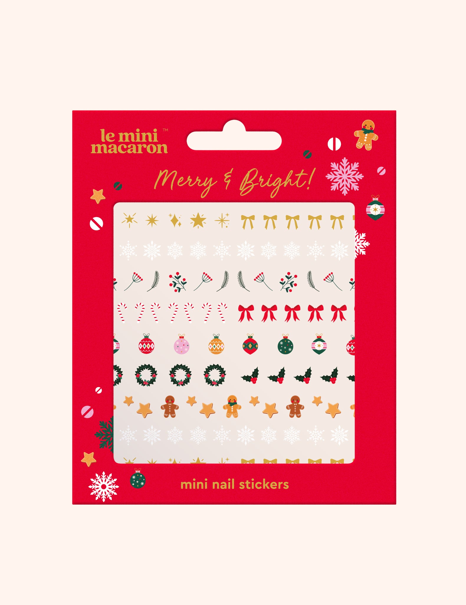 Merry & Bright - Mini Stickers pour les Ongles