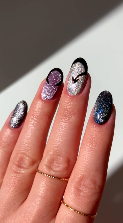 Midnight Magic Nails