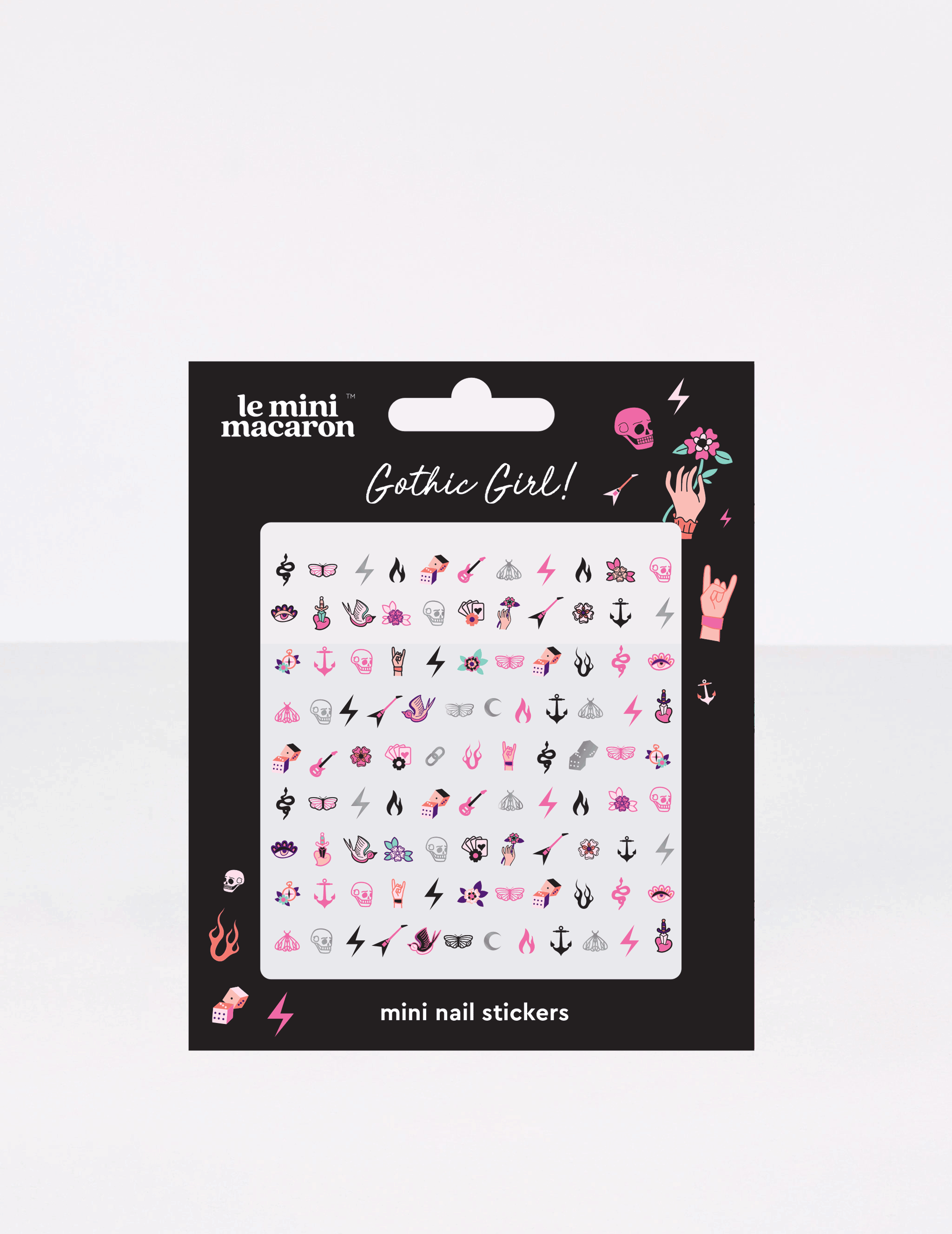 Gothic Girl - Mini Nail Stickers - Le Mini Macaron