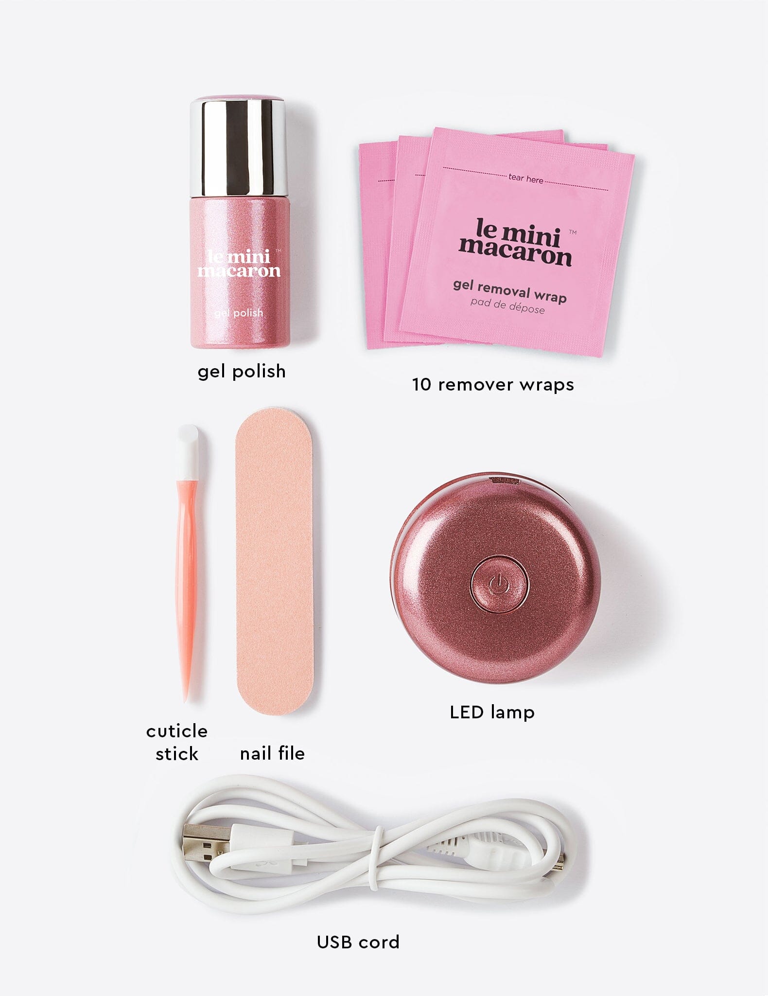 Rose Gold - Gel Manicure Kit - Le Mini Macaron