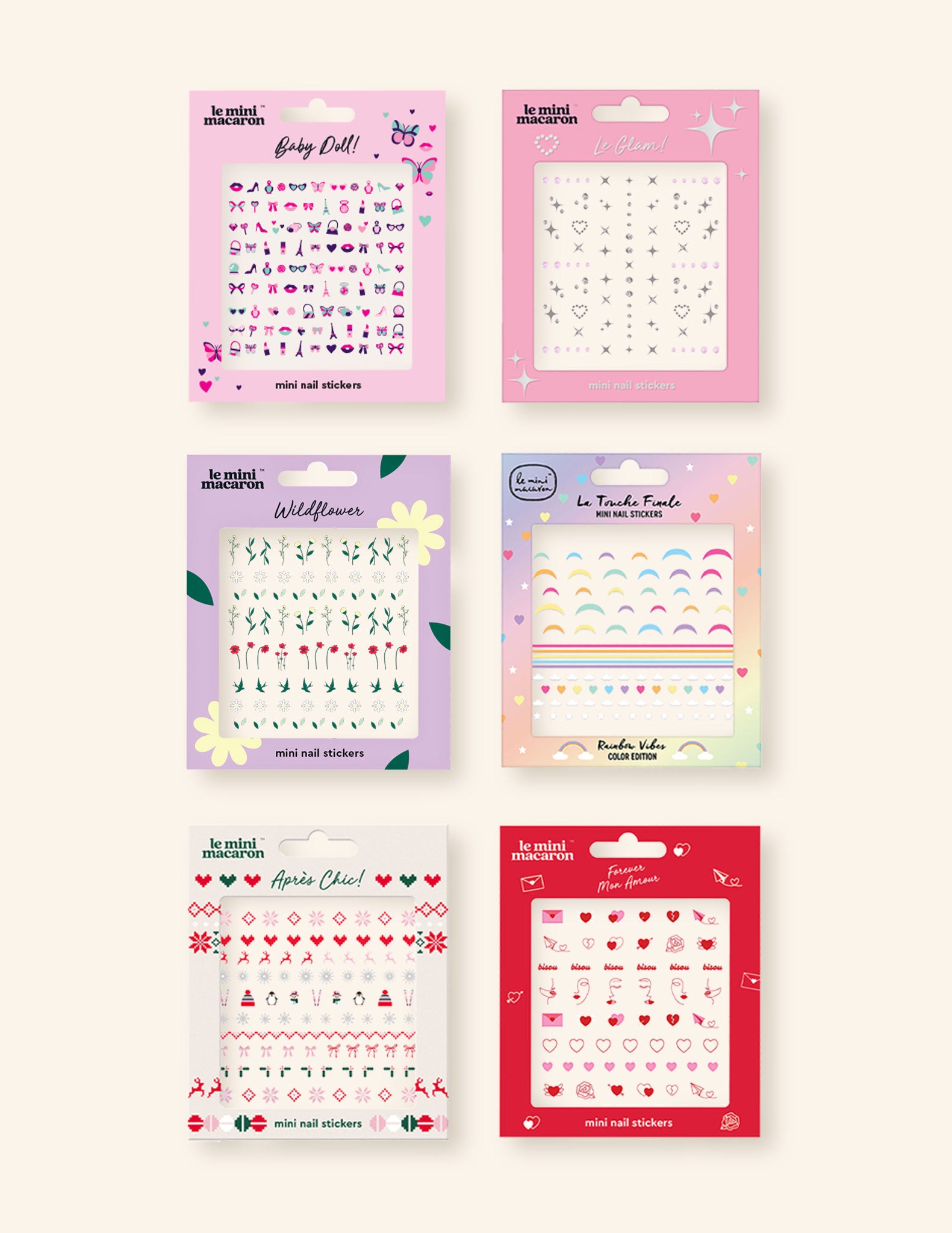 Festive Nail Stickers Bundle