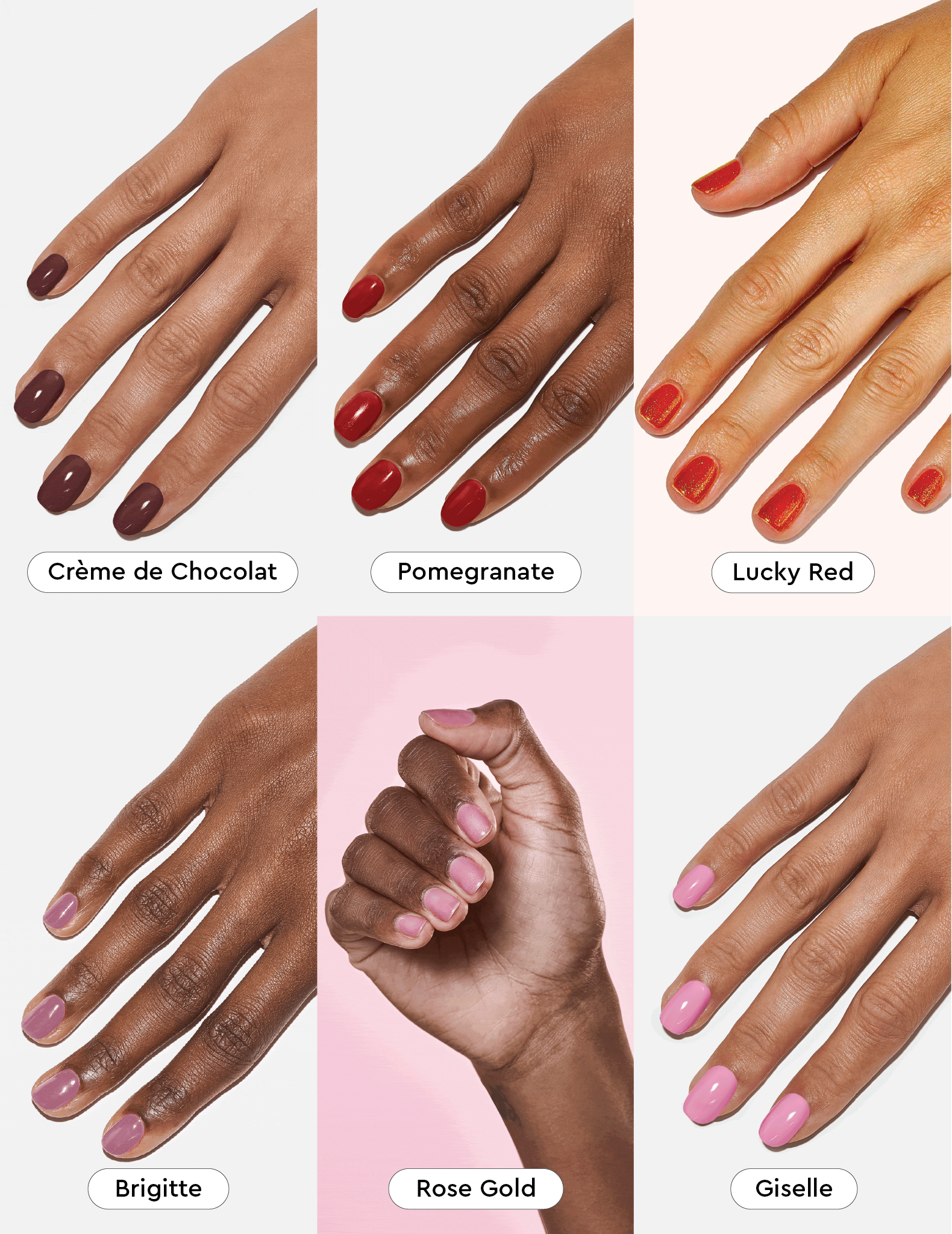Rojos y Rosas - Sets de Esmaltes Semipermanentes